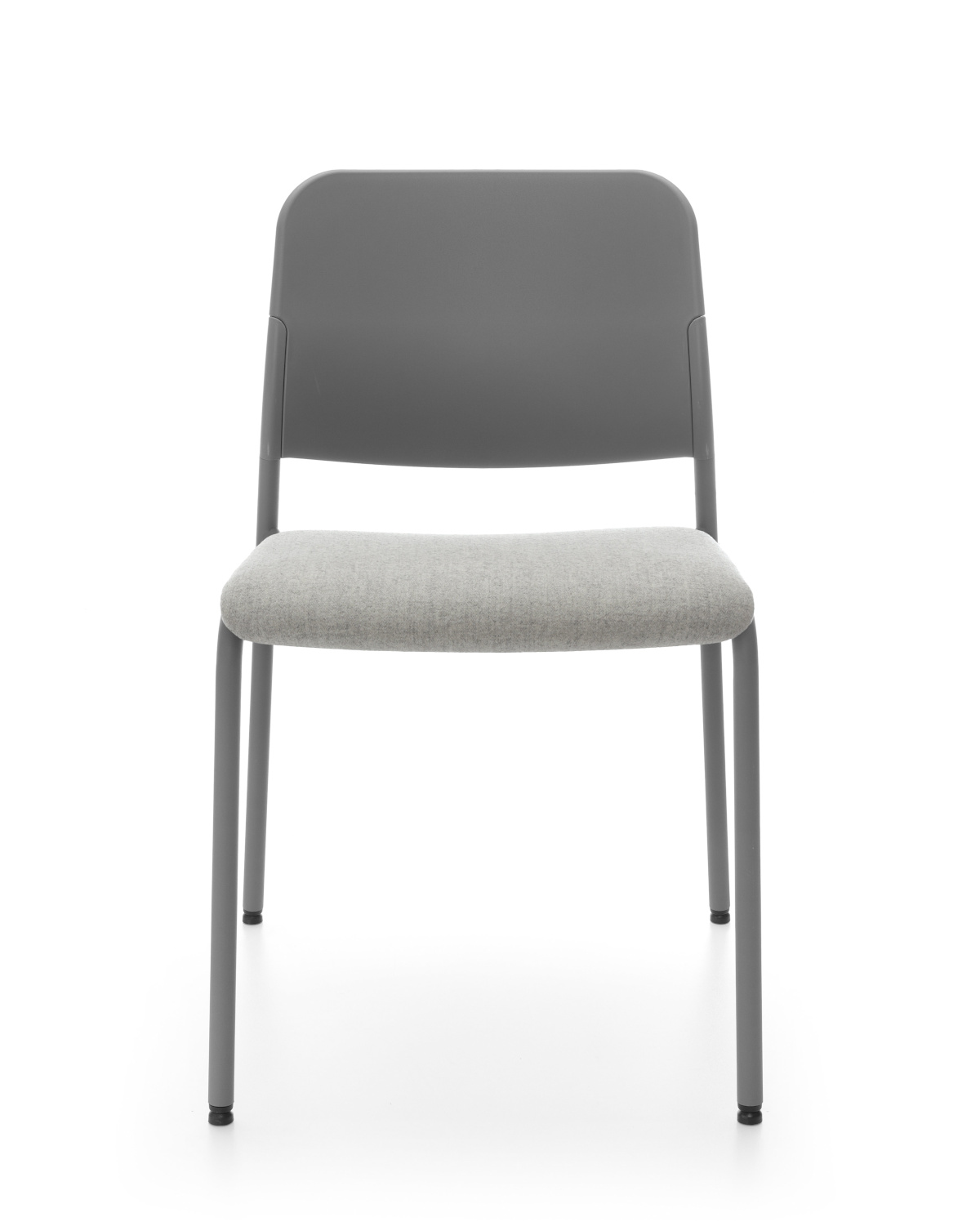 Zoo 502H Stuhl, 4-Fuß, Sitz gepolstert, Rückenlehne aus Kunststoff