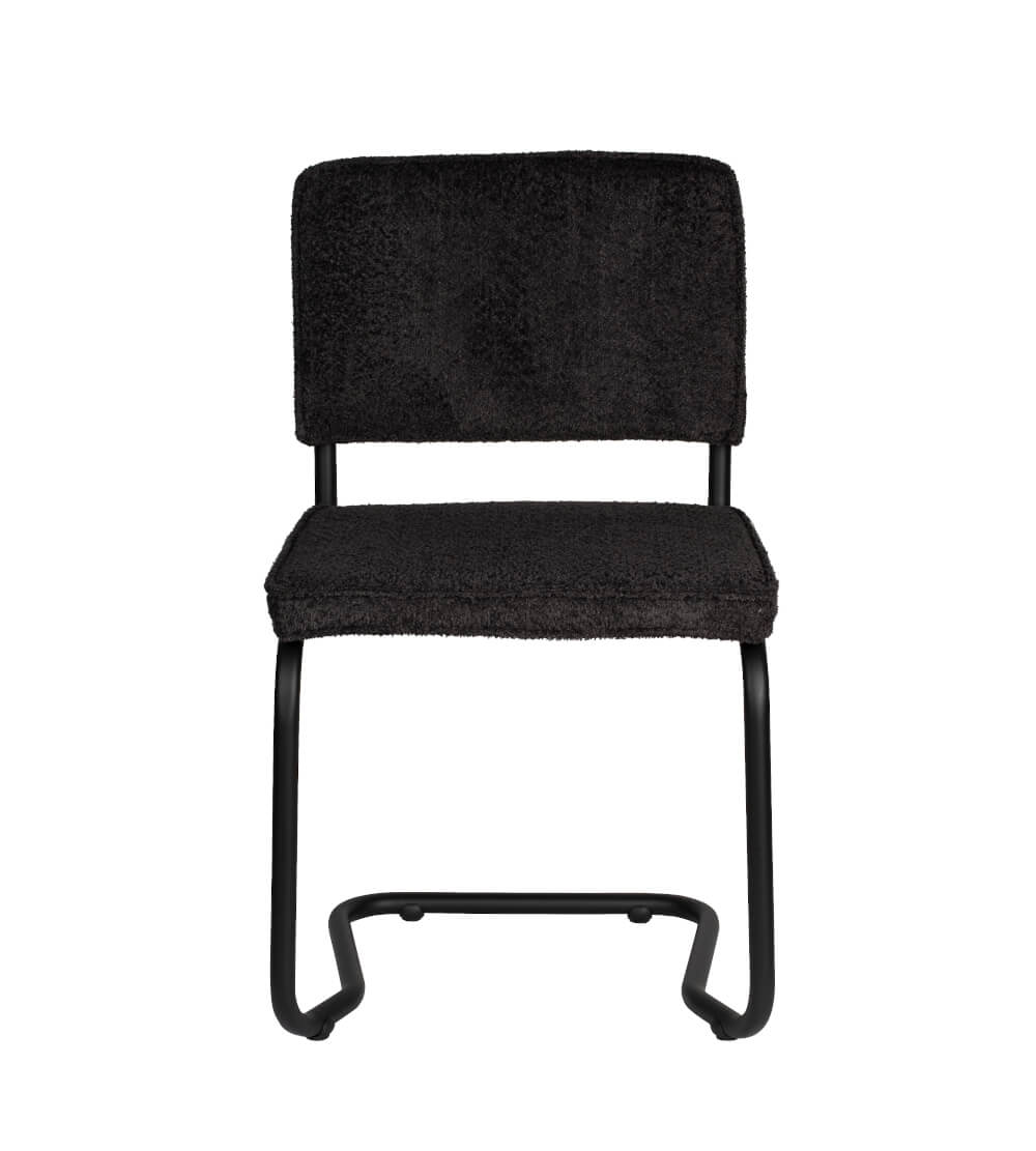 Zuiver Ridge Kink Soft Stuhl in Schwarz – stilvoller Designstuhl für moderne Innenräume Zuiver Ridge Kink Soft Stuhl in Schwarz – moderner Designstuhl mit einzigartiger Form und hoher Sitzkomfort
