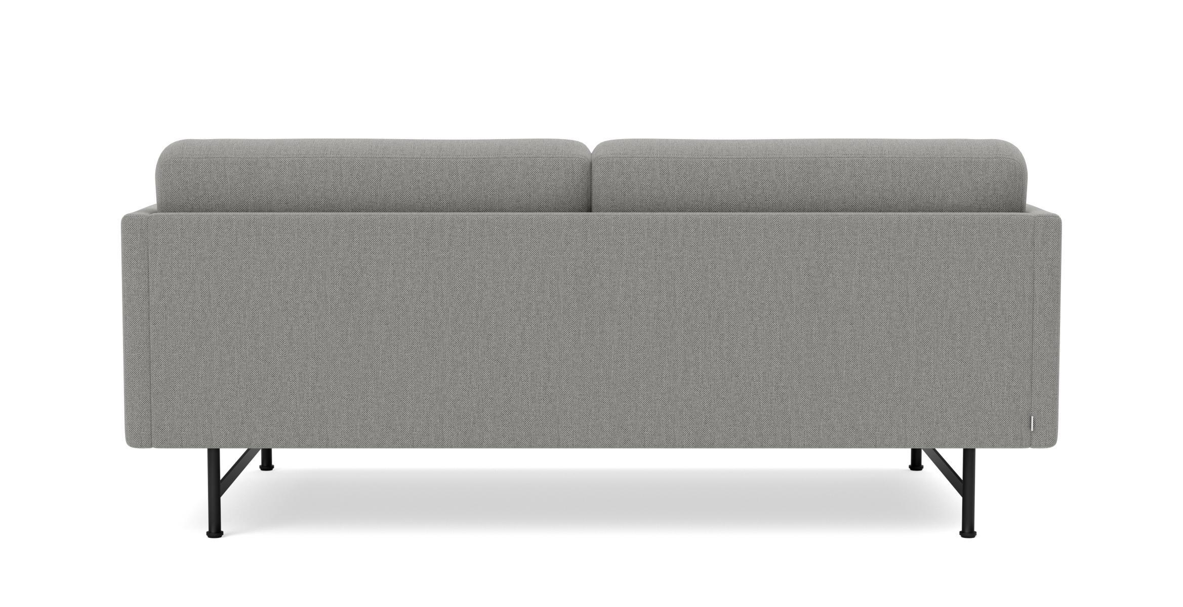 Calmo Sofa 2-Sitzer, 80 cm, eiche lackiert / re-wool 128