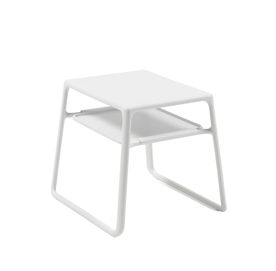 Nardi Pop Beistelltisch in Weiß – moderner, wetterfester Tisch für den Außenbereich oder moderne Innenräume