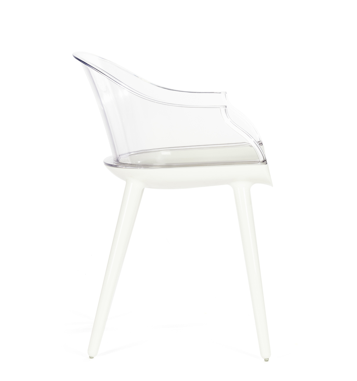 Magis Cyborg Stuhl weiß, moderner Armlehnstuhl, ergonomisch, komfortabel, leicht, hochwertiges Design aus Italien