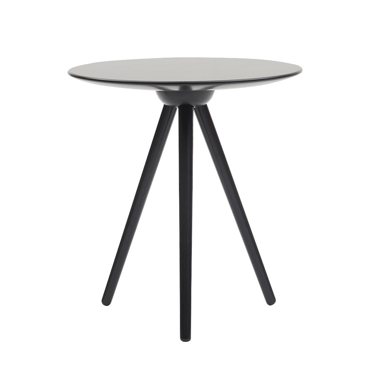 Softline Circoe Beistelltisch schwarz, runder moderner Couchtisch aus Metall, kompakt und stilvoll für Wohnzimmer und Büro