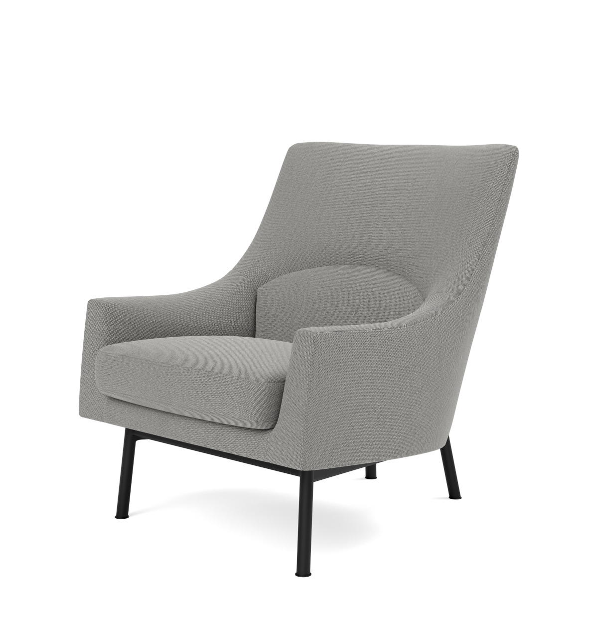 A-Chair Metal Base, schwarz / re-wool 198