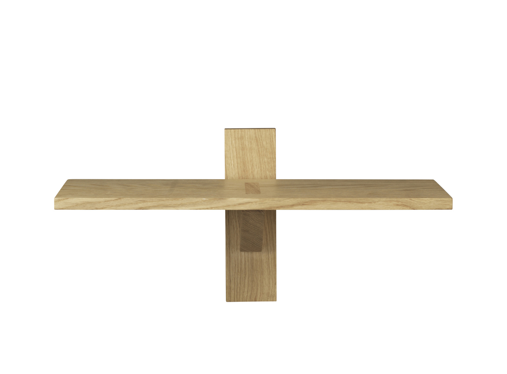 FDB Møbler B100 Wandregal, nordisches Design, Eiche geölt, langlebig, funktional, nachhaltig