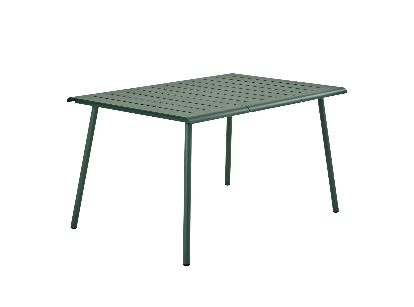 Weishäupl Vapio Gartentisch 135 × 90 cm in Salbei aus pulverbeschichtetem Aluminium für Garten, Terrasse und Balkon.