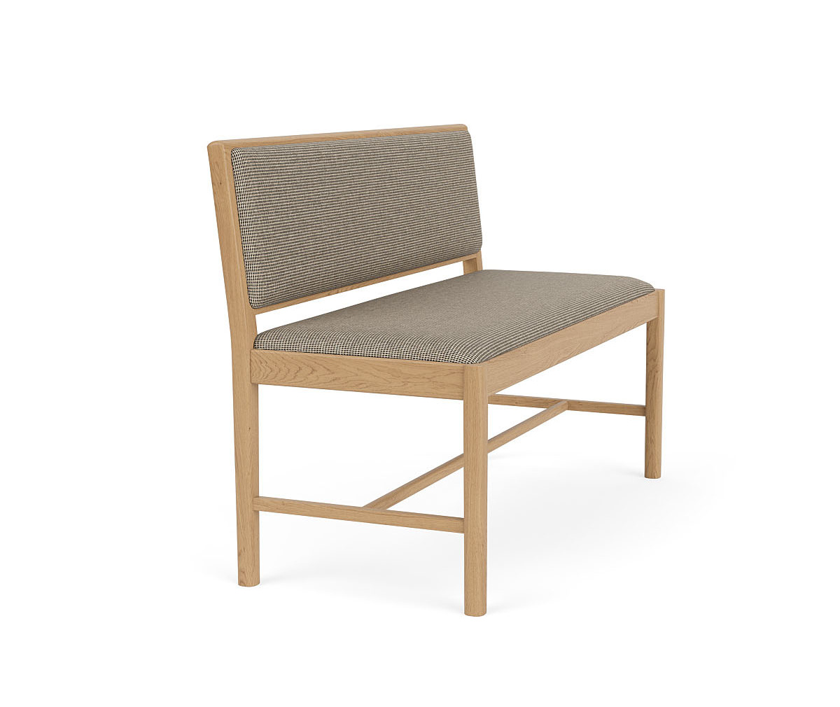 FDB Møbler J176 Sønderborg Bank, FSC®-Eiche natur geölt, monochrome sett meliert, nachhaltig, funktional