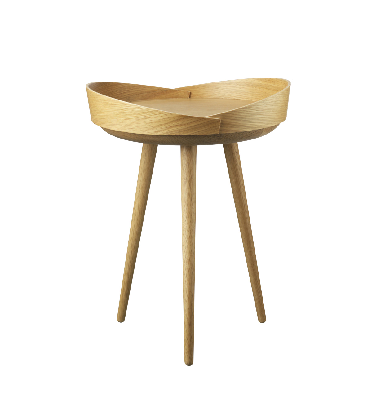 FDB Møbler D106 Bakkedal Beistelltisch, nordisches Design, Eiche natur, langlebig, funktional