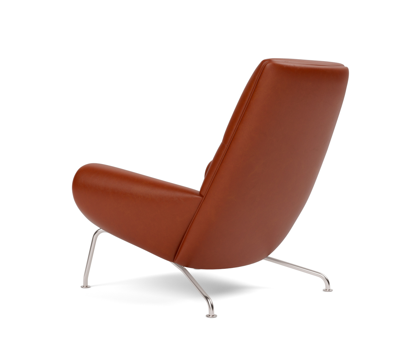 Wegner Queen Chair, brushed steel / clay 12