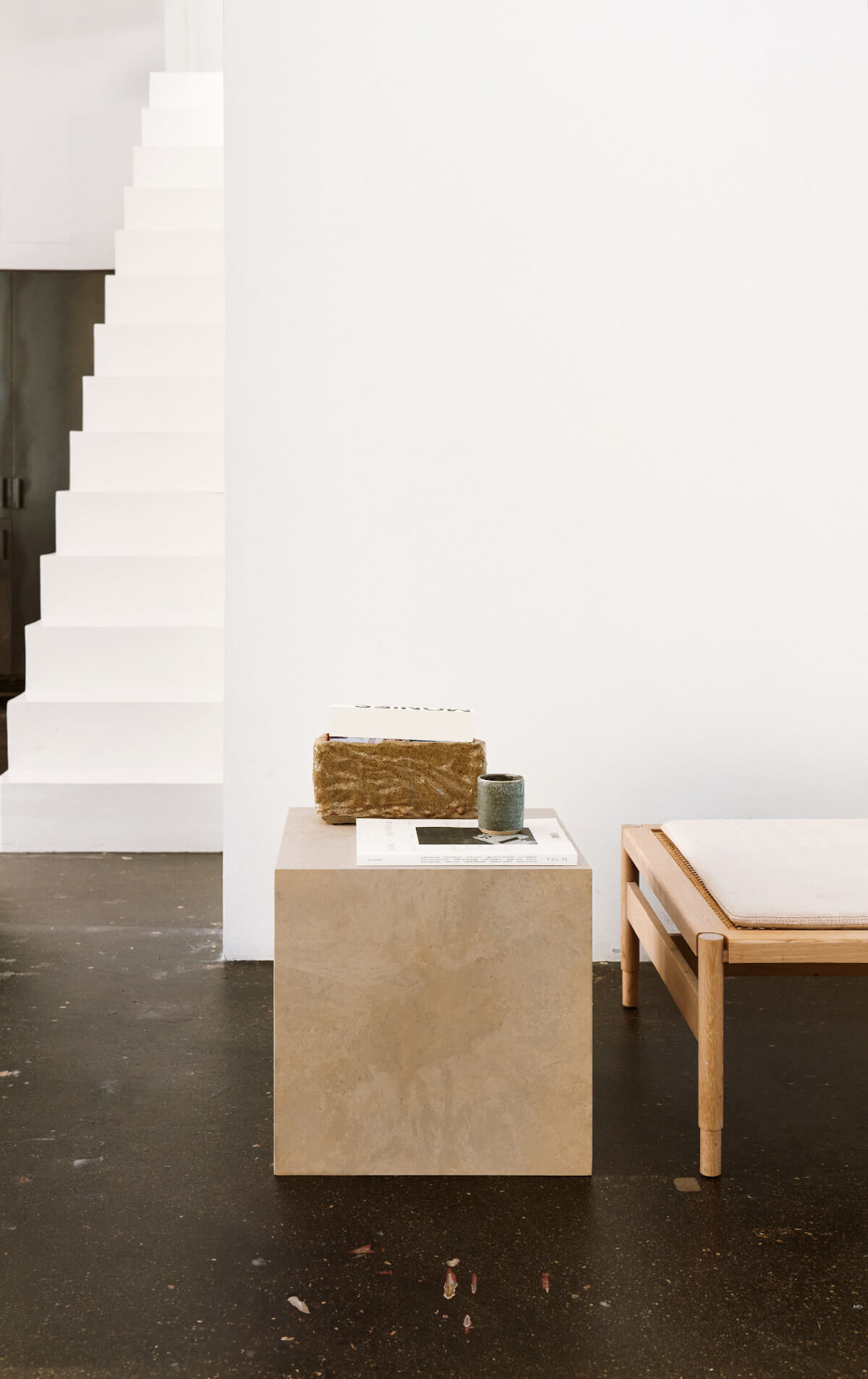 Cube Beistelltisch, coffee waste light
