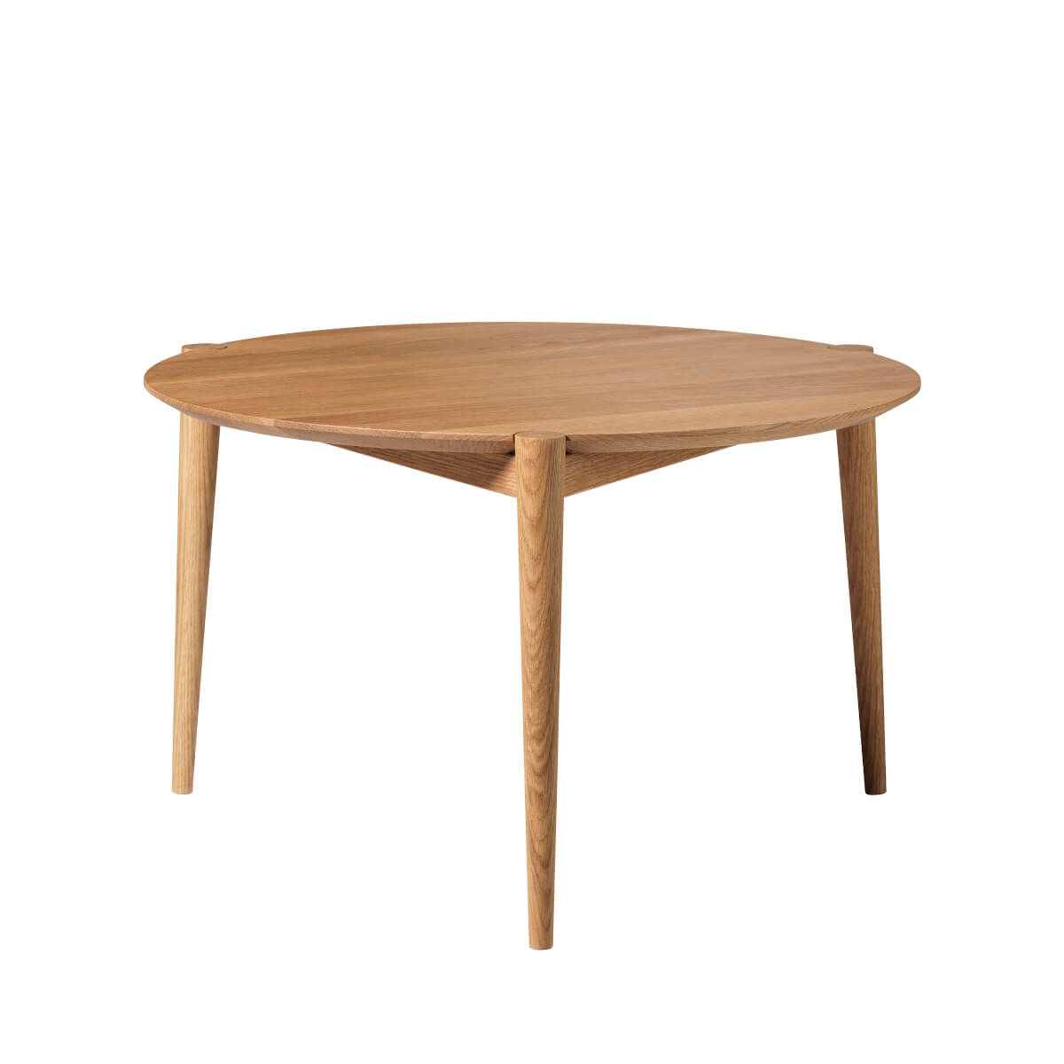 FDB Møbler D102 Søs Couchtisch, Ø70 cm, Eiche geölt, nordisches Design, langlebig, funktional