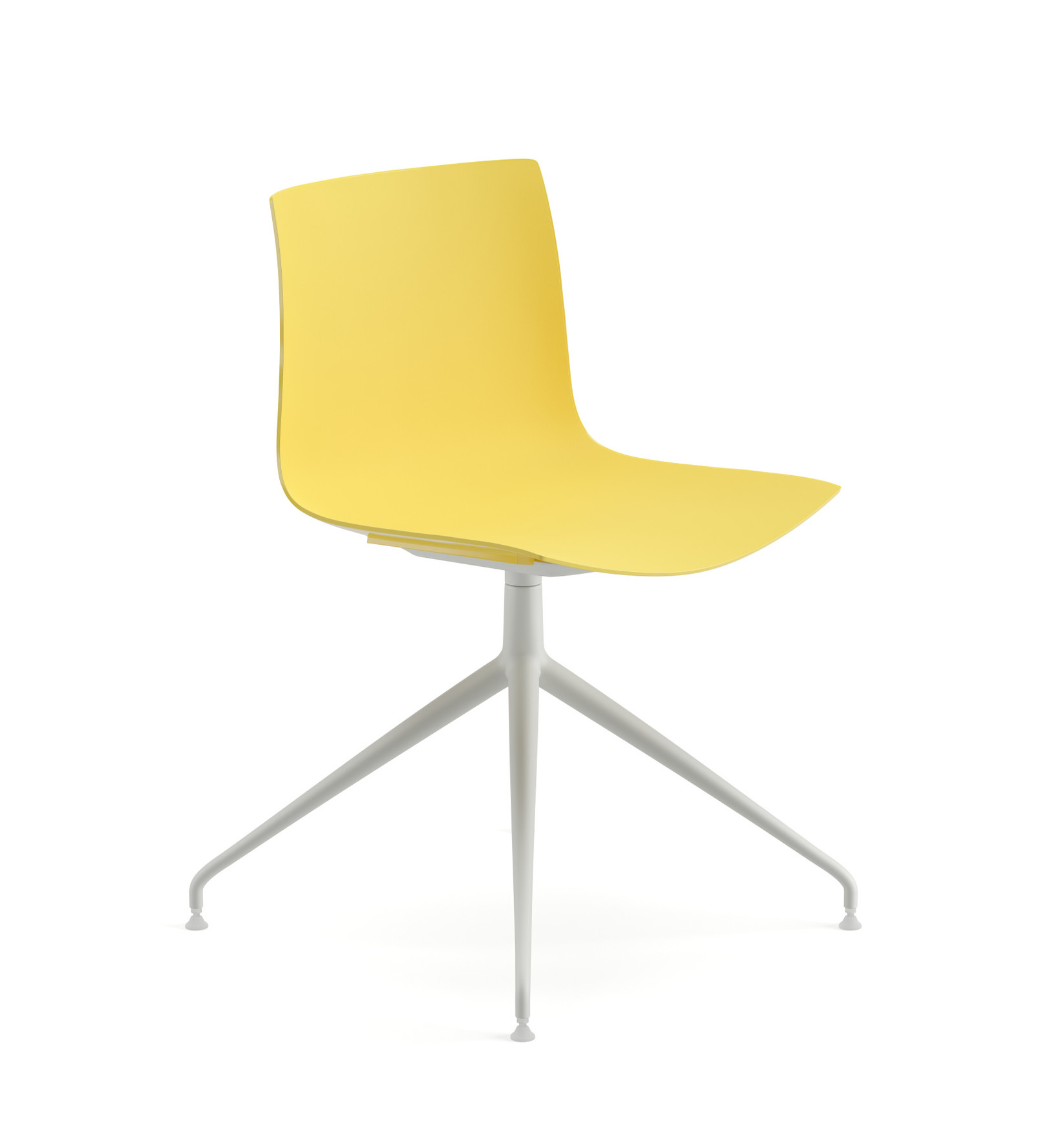 Catifa 46 Stuhl, einfarbig, weiß / gelb #0368