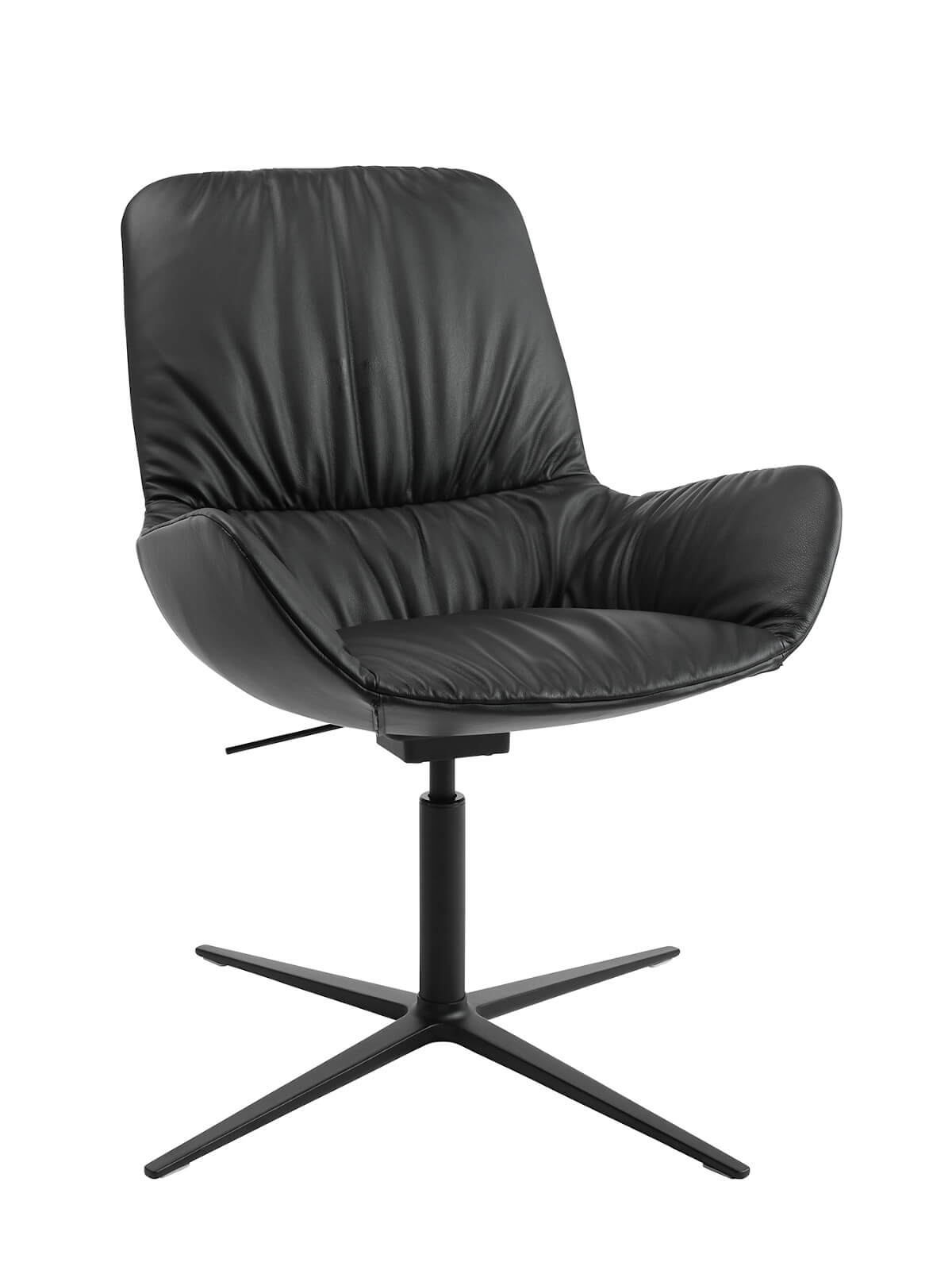 Moderner Wagner W-Club Low Sessel, weich gepolstert, stilvoller Design-Loungesessel für Wartebereiche, Büros und Wohnräume