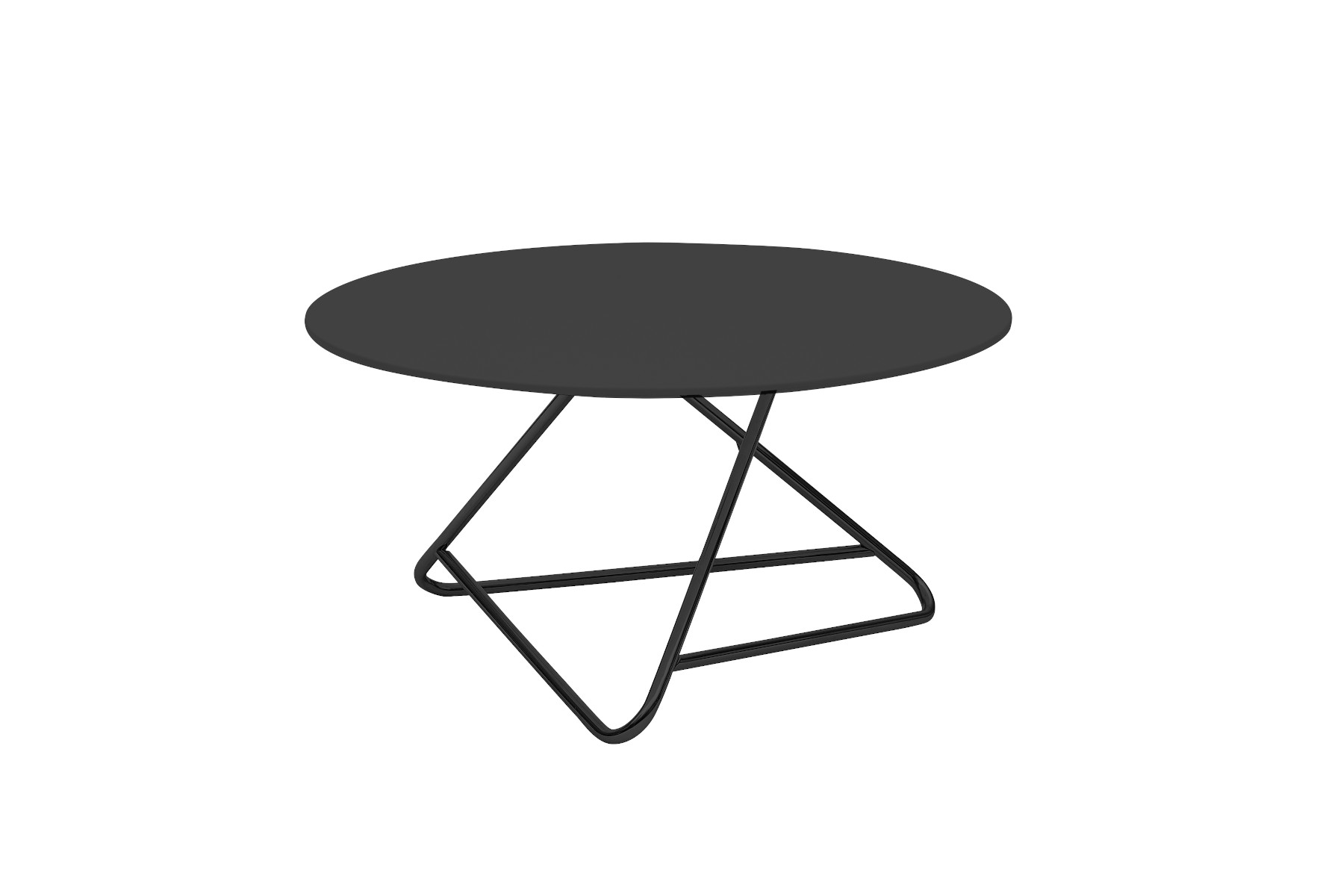 Softline Tribeca Beistelltisch in Schwarz mit modernem Design, ideal als stilvoller Wohnzimmertisch oder Ablagetisch