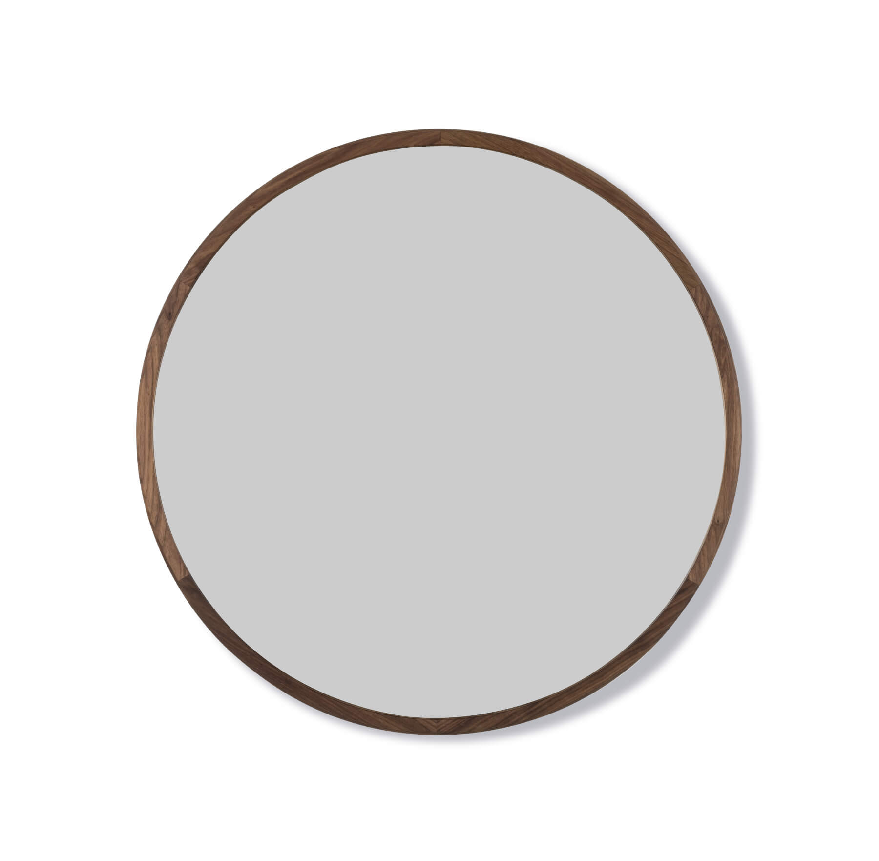 Silhouette Spiegel, Ø 100 cm, walnuss geölt Silhouette Spiegel, Ø 100 cm, walnuss geölt