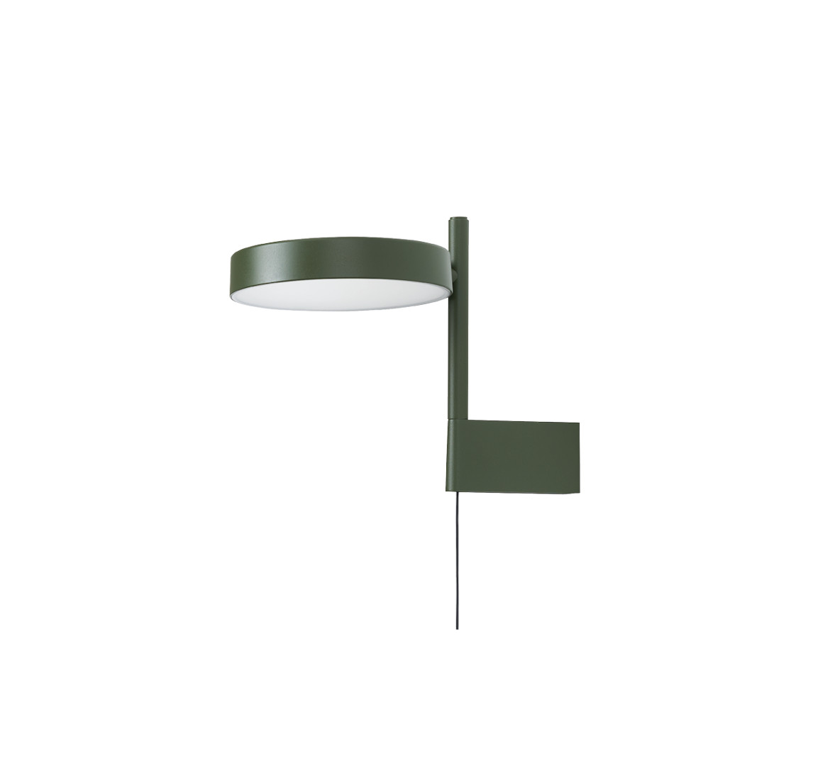 w242 Pastille alu br1 Wandleuchte, olive green
