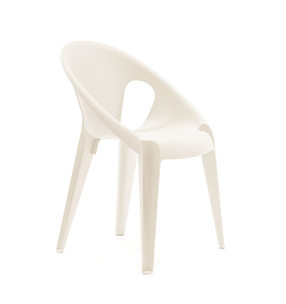 Magis Bell Chair Highnoon White – moderner Design-Stuhl Magis Bell Chair Highnoon White, moderner Design-Stuhl, stapelbar, ergonomisch, leicht, langlebig