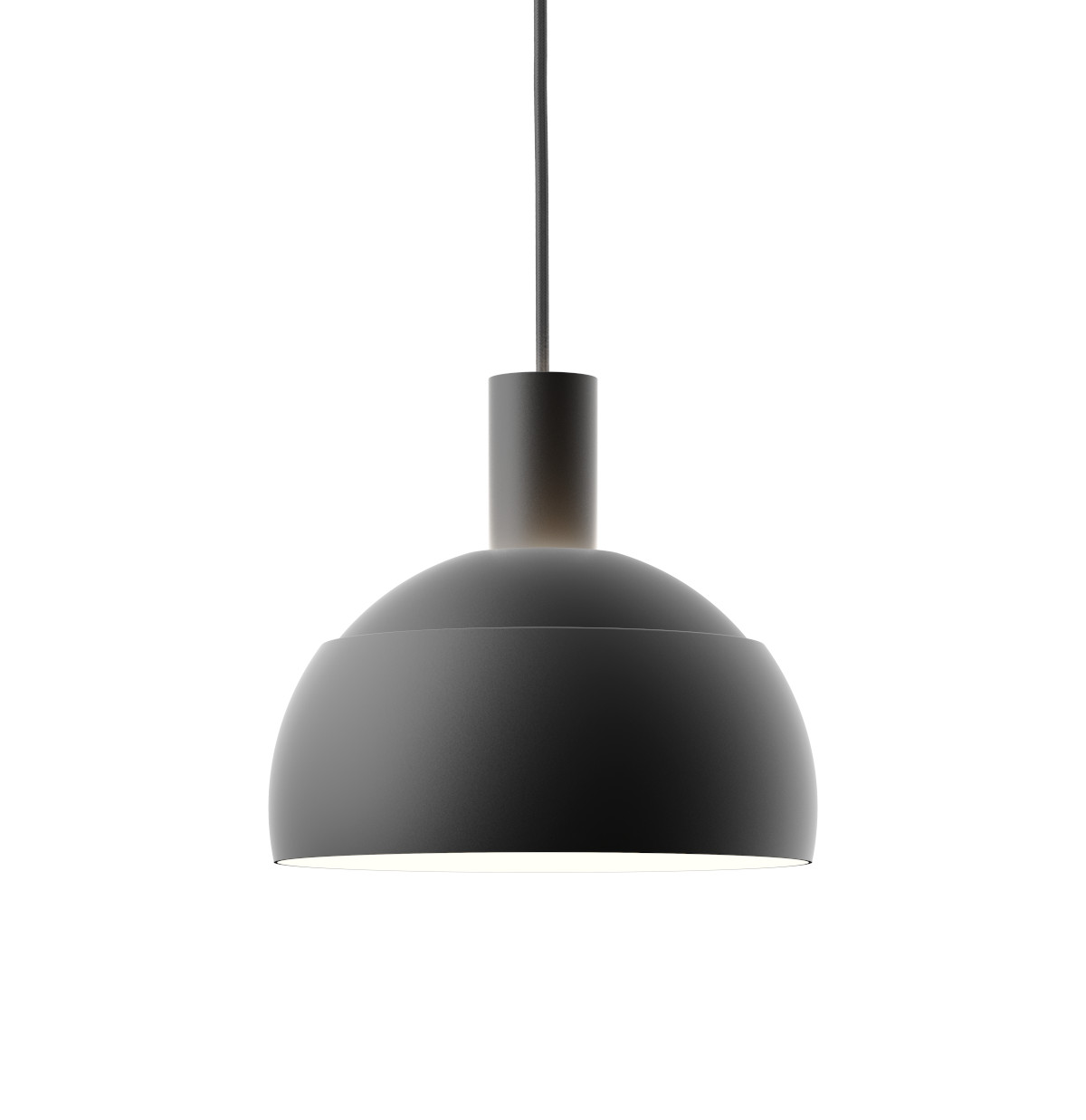 FJ Elements Pendelleuchte von Louis Poulsen in Schwarz, modernes skandinavisches Design, elegantes Licht für Ess- und Wohnbereich