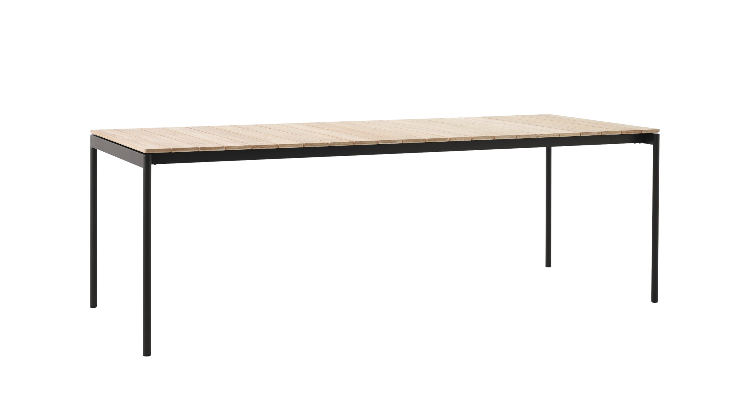 Ville AV26 Gartentisch, 220 x 90 cm, schwarz