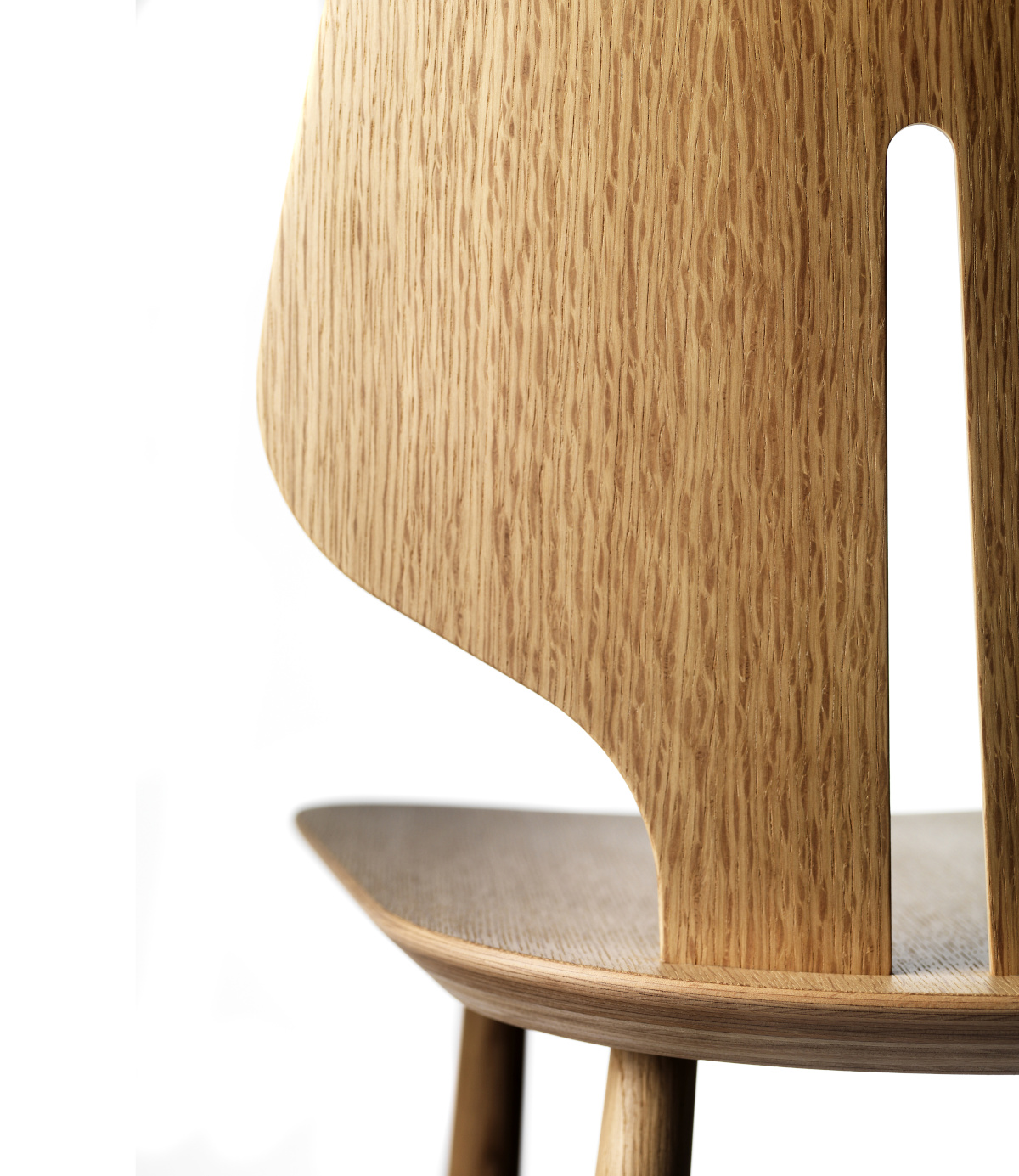 FDB Møbler J67 Stuhl, Eiche natur, skandinavisches Design, ergonomisch, langlebig, funktional