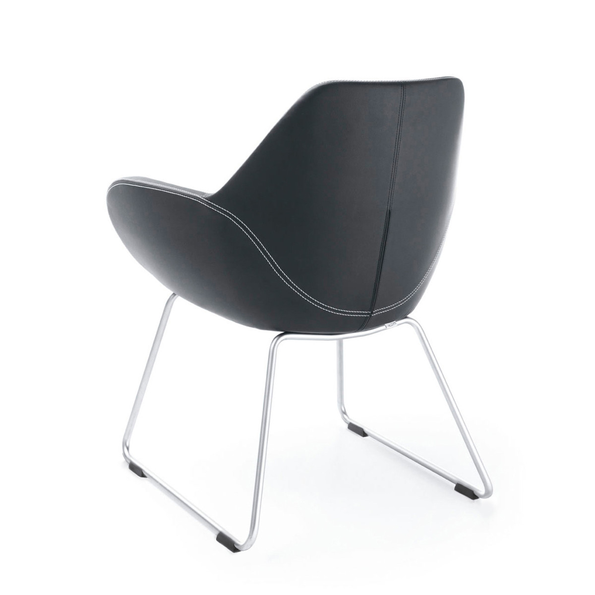 Design Sessel Profim Fan 10V mit stabilem Kufengestell, bequemer Loungesessel für moderne Büro- und Objektbereiche