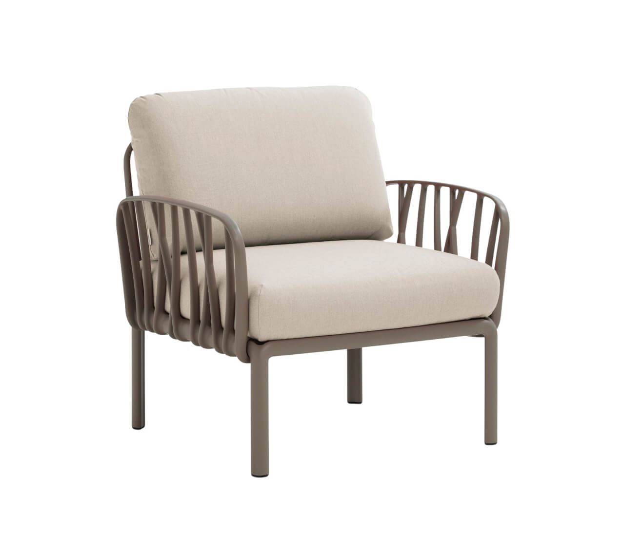 Nardi Komodo Poltrona Sessel, tortora, Outdoor-Sessel, wetterfest, langlebig, italienisches Design, komfortabel