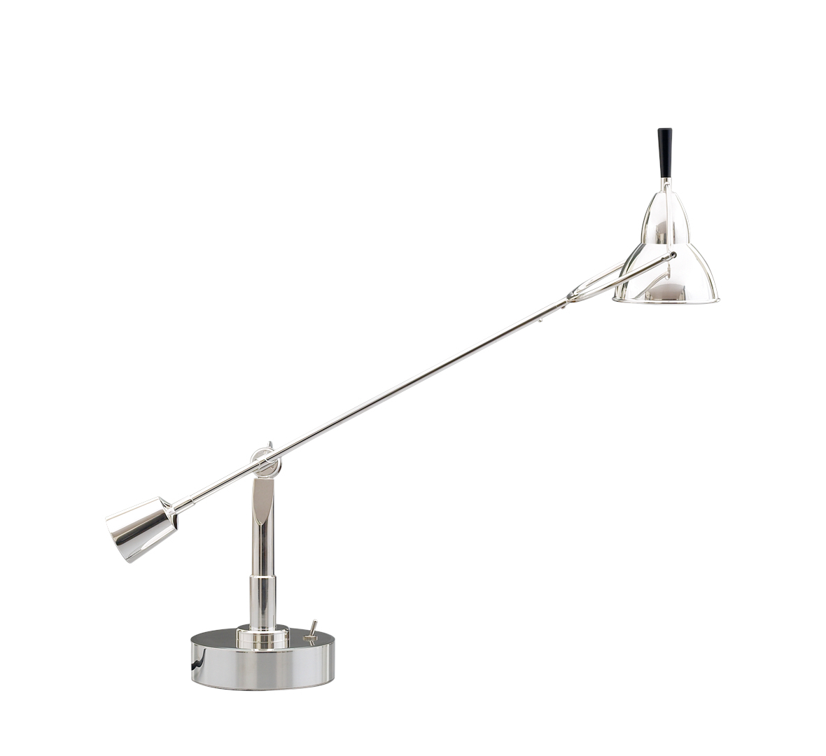 Buquet EB 28 Tischleuchte, vernickelt poliert