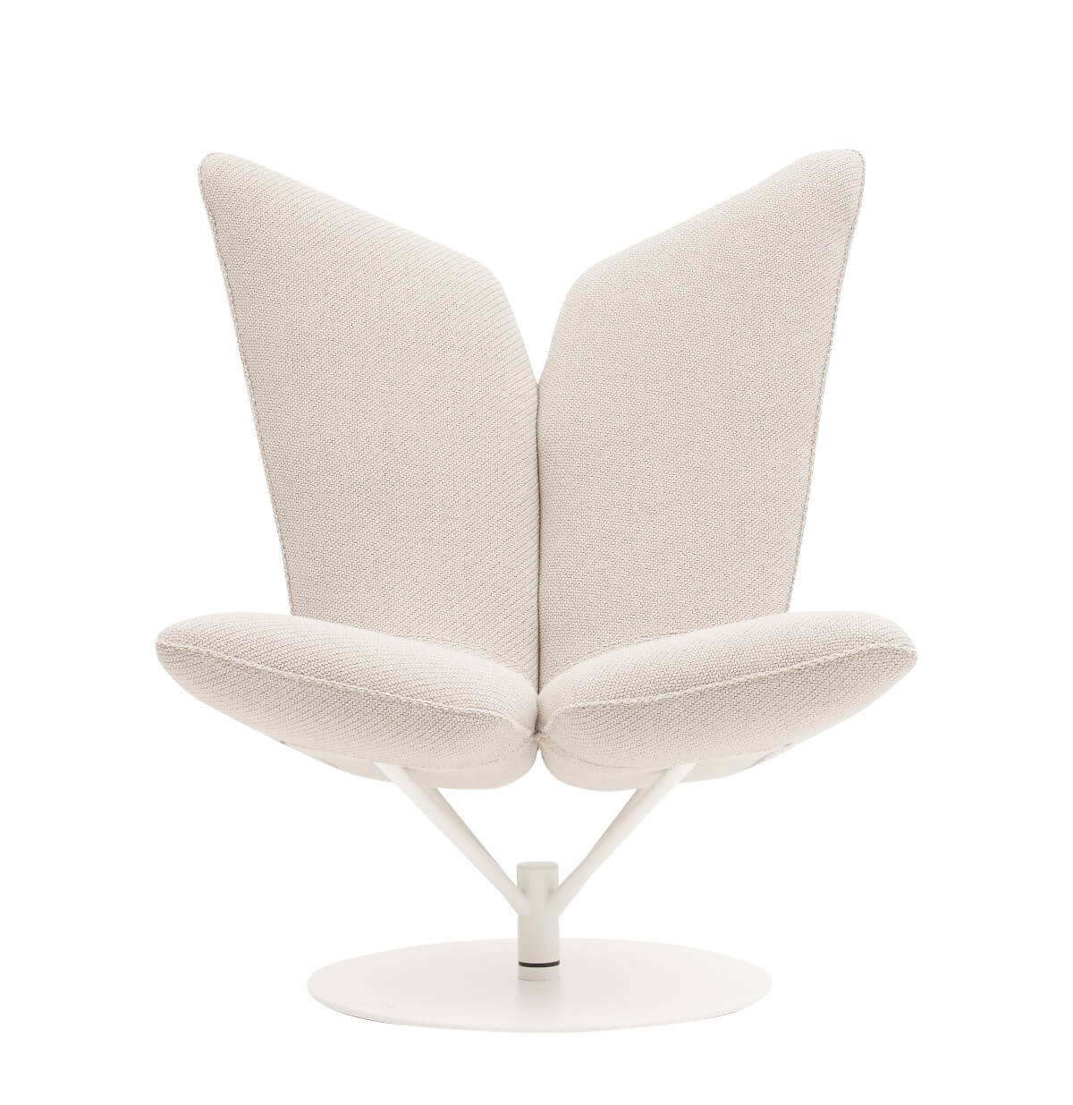 Softline Angel Drehsessel mit drehbarer Sitzfläche, komfortabel gepolstert, modernes Design, ideal fürs Wohnzimmer