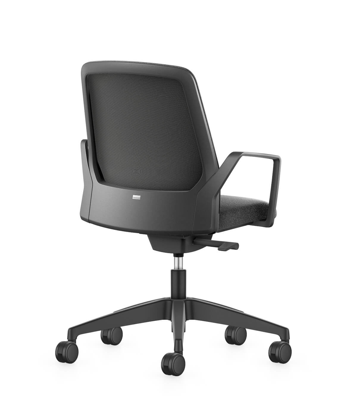 BUDDYis3 260B Konferenzstuhl von Interstuhl, gepolsterter Sitz, atmungsaktiver Netzrücken, hoher Sitzkomfort