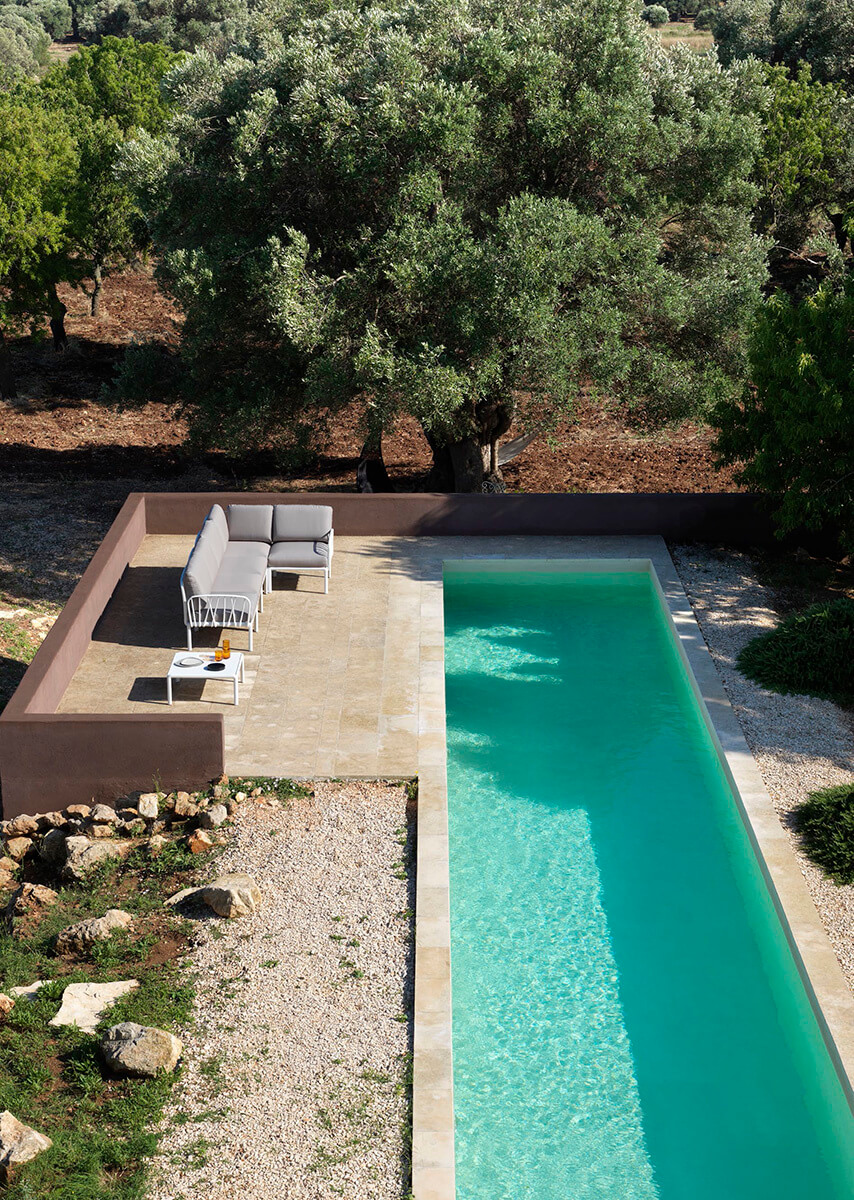 Rückenkissen für Nardi Komodo Sofa, ergonomisch und langlebig – stilvolles italienisches Design im Freien