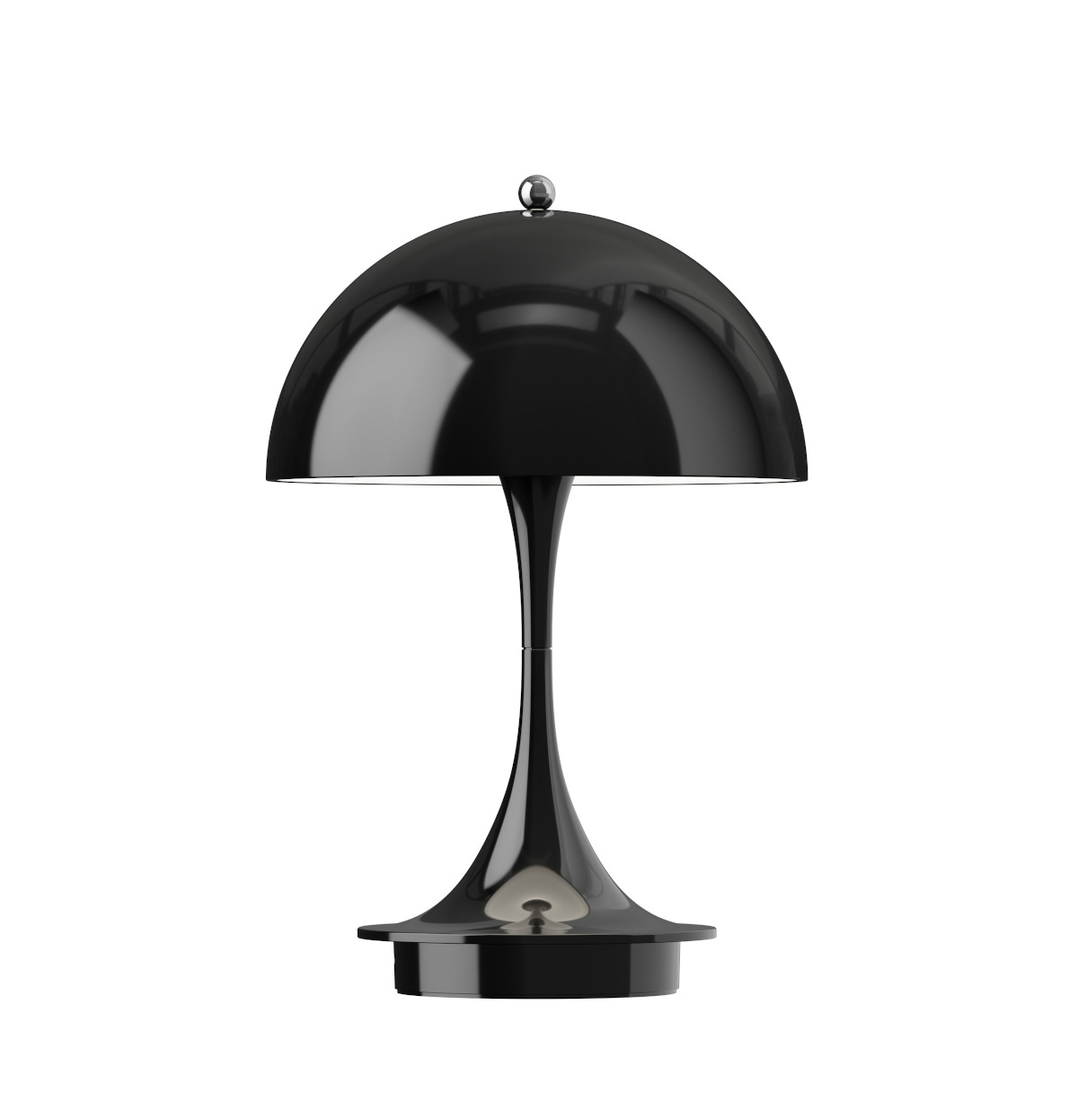 Louis Poulsen Panthella 160 LED Tischleuchte Schwarz Louis Poulsen Panthella 160 tragbare LED-Tischleuchte in Opaque Black, kabellos, dimmbar, elegantes skandinavisches Design