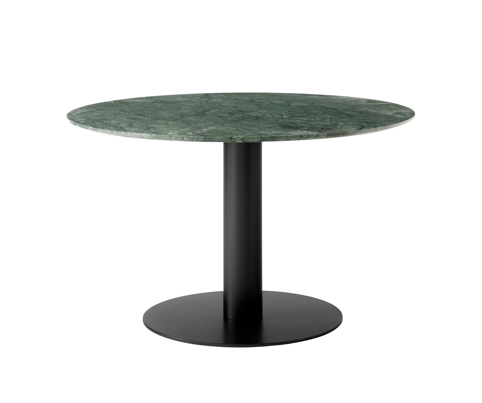 In Between SK12 Esstisch, Ø 120 cm, schwarz / verde guatemala