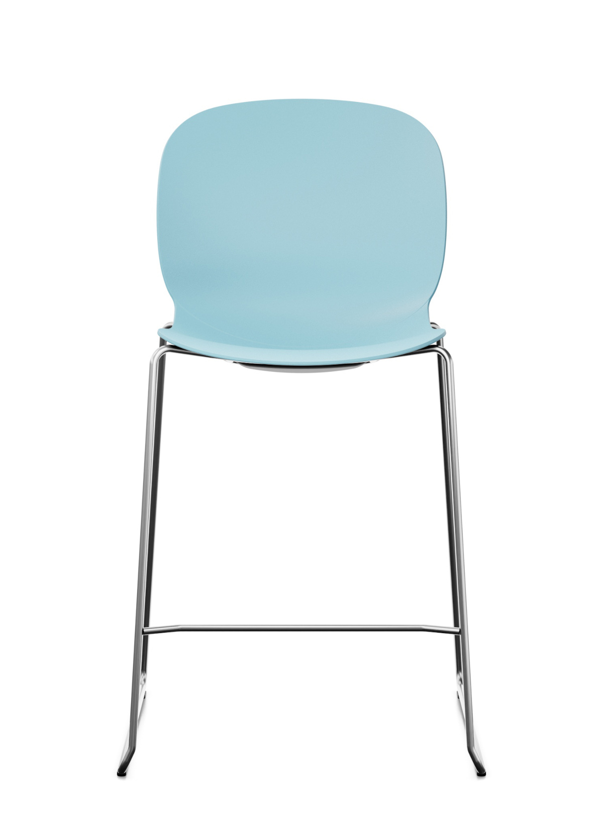 Noor Up 6090 Barhocker, Kufengestell, Kunststoffschale, ohne Polsterung