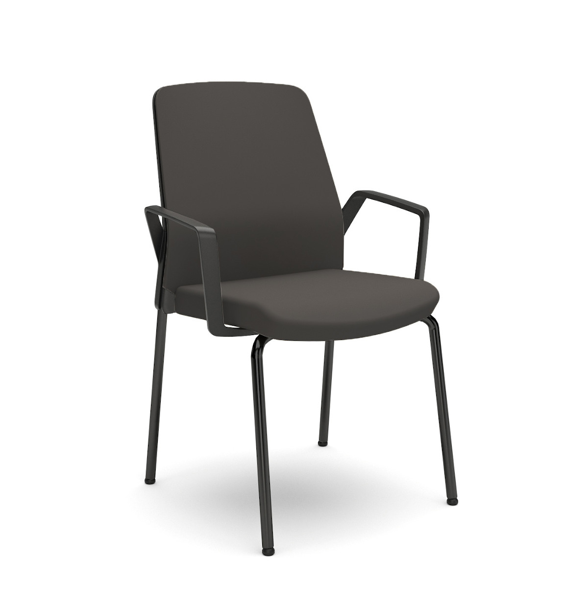 Interstuhl BUDDYis3 450B Besucherstuhl mit Armlehnen, ergonomischer Sitzkomfort, modernes Design, stapelbar für Büros