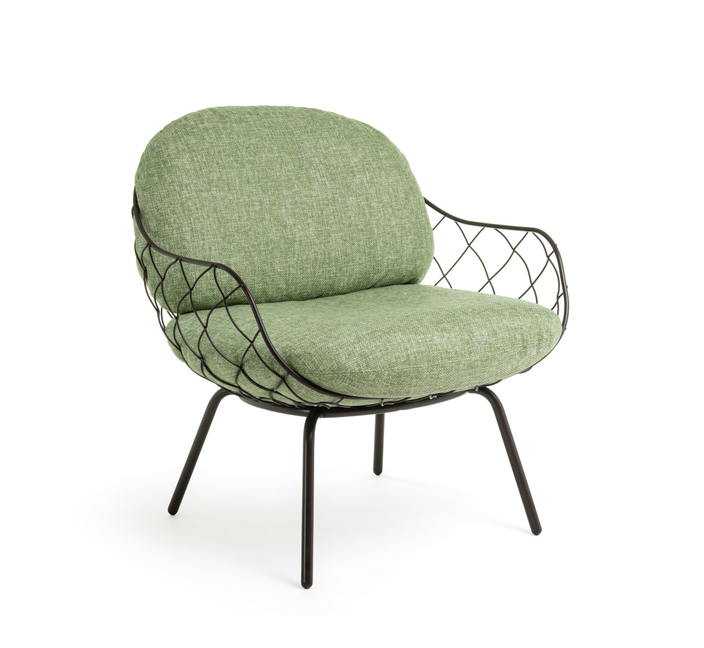 Magis Piña Outdoor Sessel, marrone/grün, wetterfest, komfortabel, modernes Design, italienische Qualität