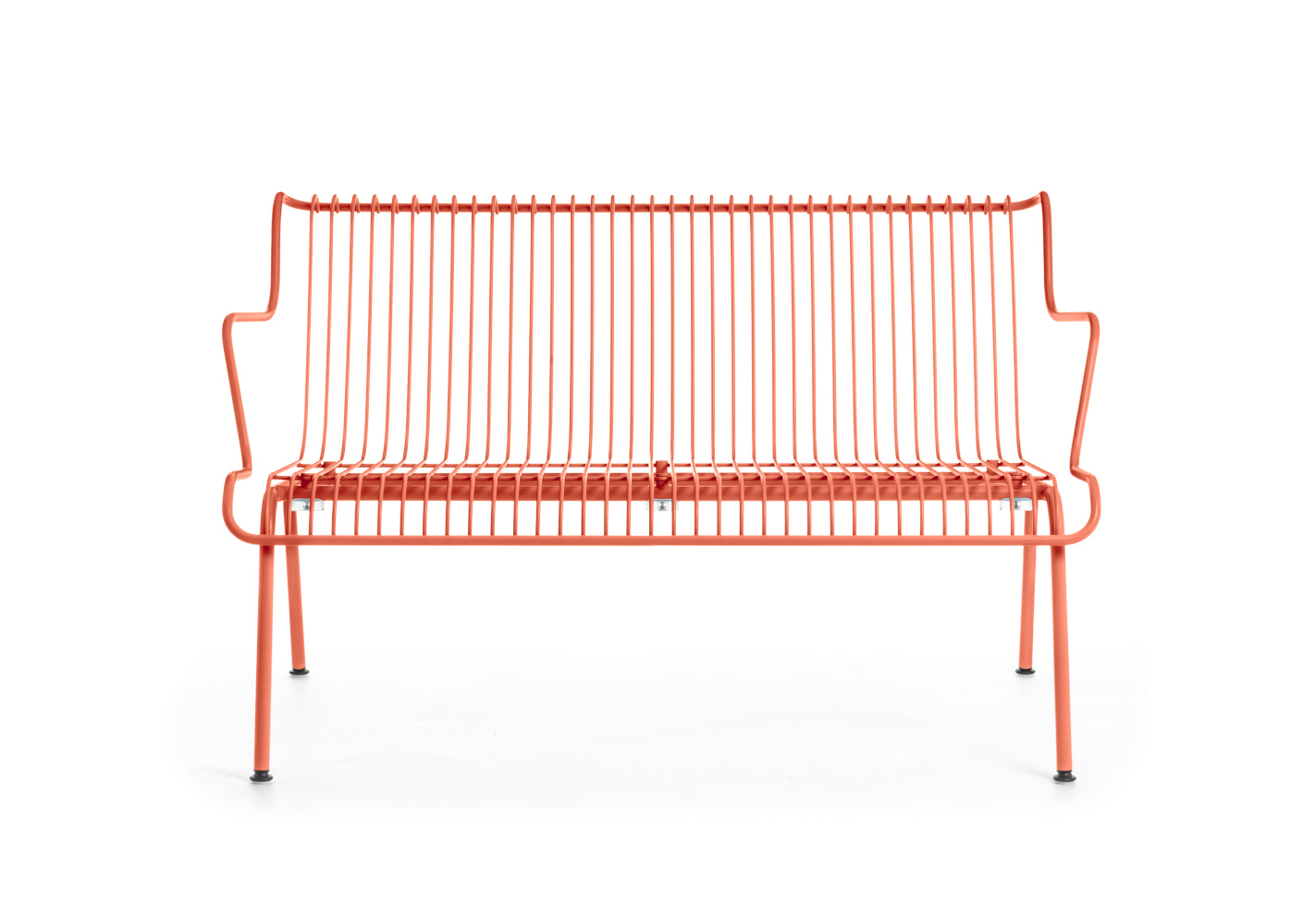 Magis South Bank 70 cm, orange, wetterfeste Outdoor-Bank, ergonomisch, langlebig, modernes Design