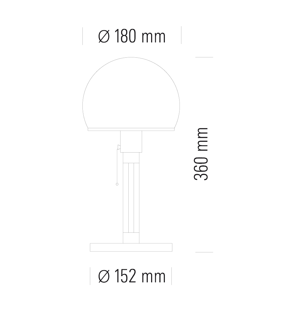Tecnolumen Wagenfeld WG 24 Tischleuchte – klassisches Bauhaus-Design mit hochwertiger Verarbeitung für elegante Innenräume