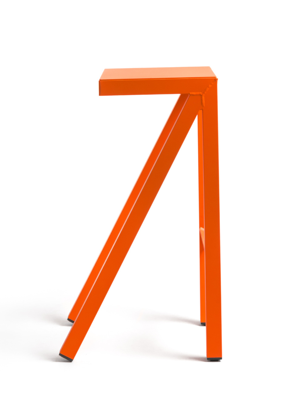 Magis Bureaurama Barhocker 74 cm, orange, ergonomischer italienischer Barhocker, modernes Design