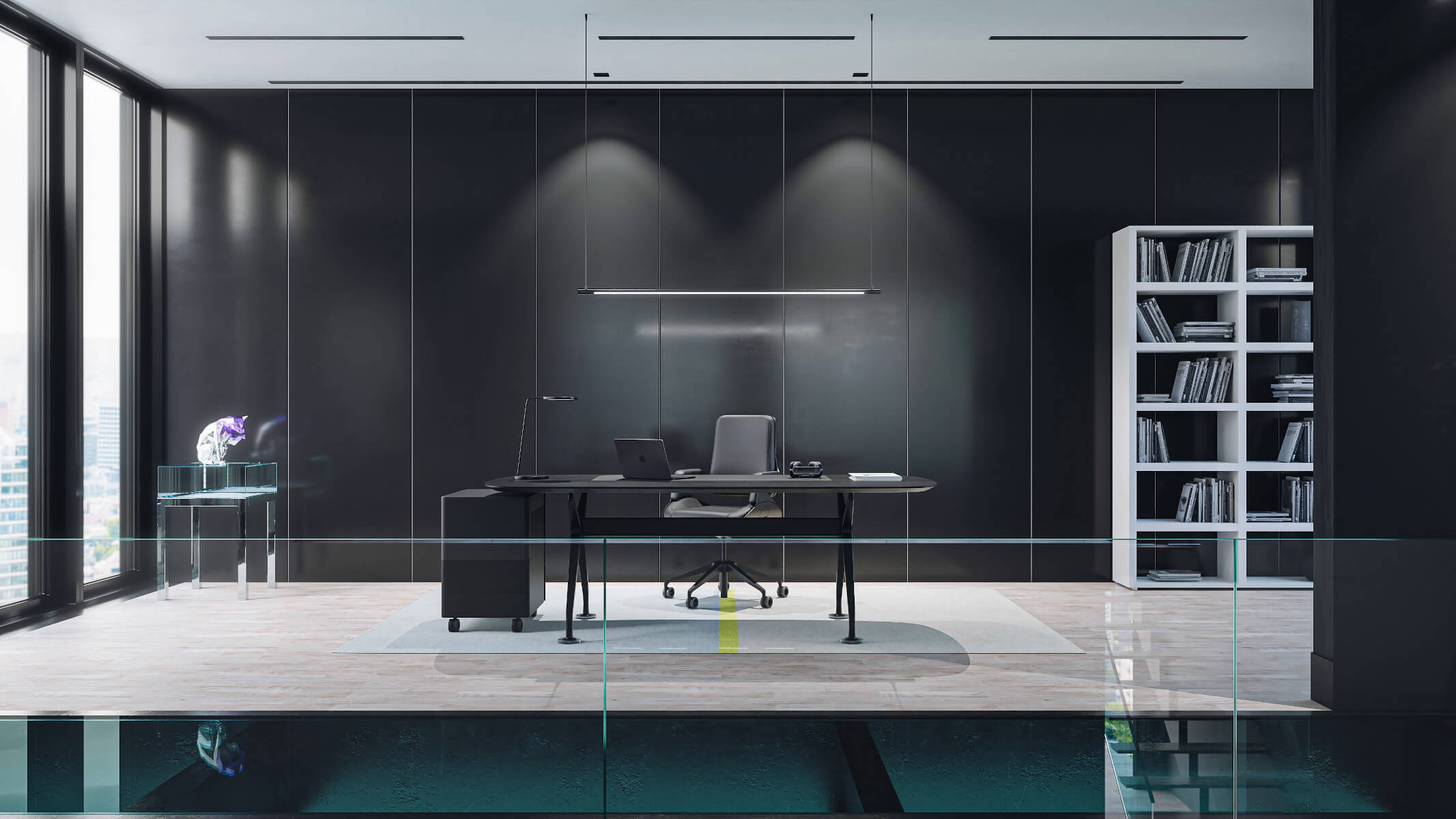 Interstuhl Silver 864S Büro-Rollcontainer, 3 Schubladen, mobil, abschließbar, platzsparend, modernes Design