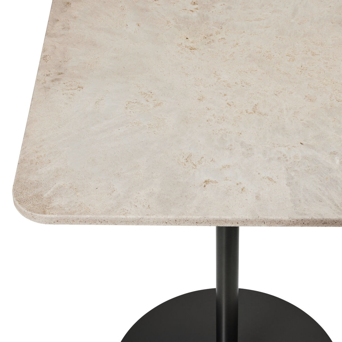 Mater Cafe Tisch, 60 x 60 cm, coffee waste black