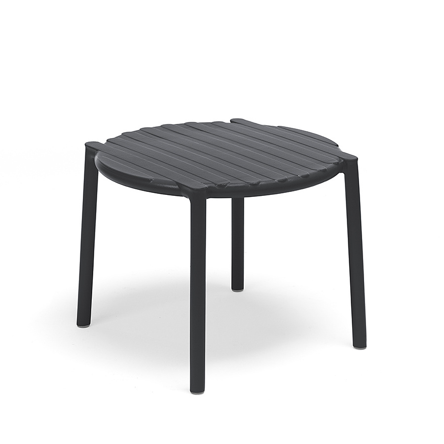 Nardi Doga Beistelltisch anthrazit, italienisches Design, wetterfest, langlebig, leichter Outdoor-Tisch