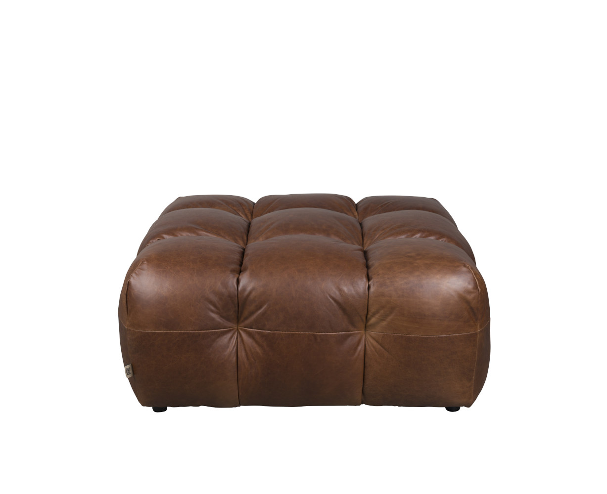 Hackman Hocker, leder schokolade