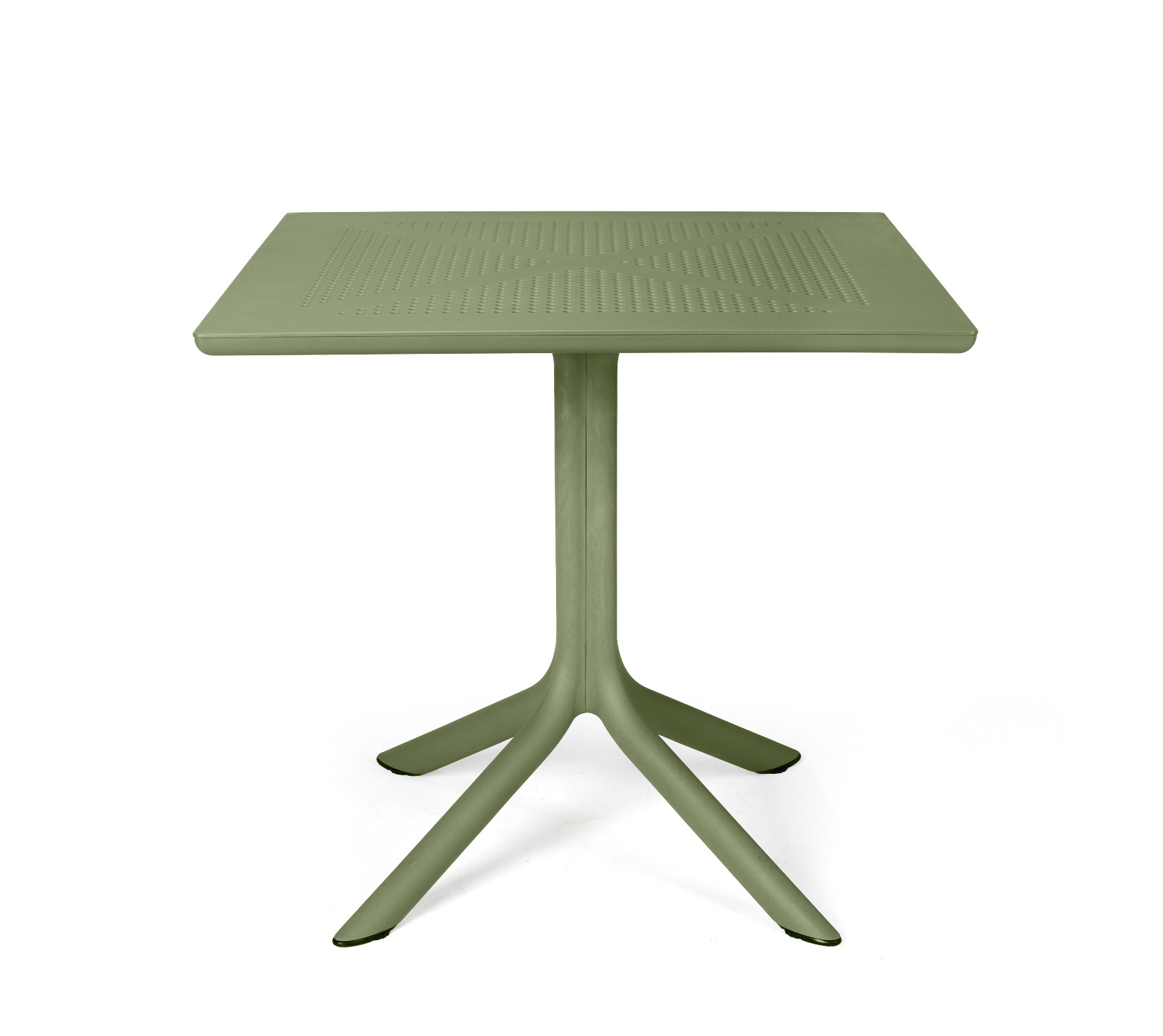 Nardi Clip 80 Gartentisch agave – wetterfester Outdoor-Tisch Nardi Clip 80 Gartentisch 80x80 cm, agave, wetterfest, leicht, stapelbar, italienisches Design für Outdoor