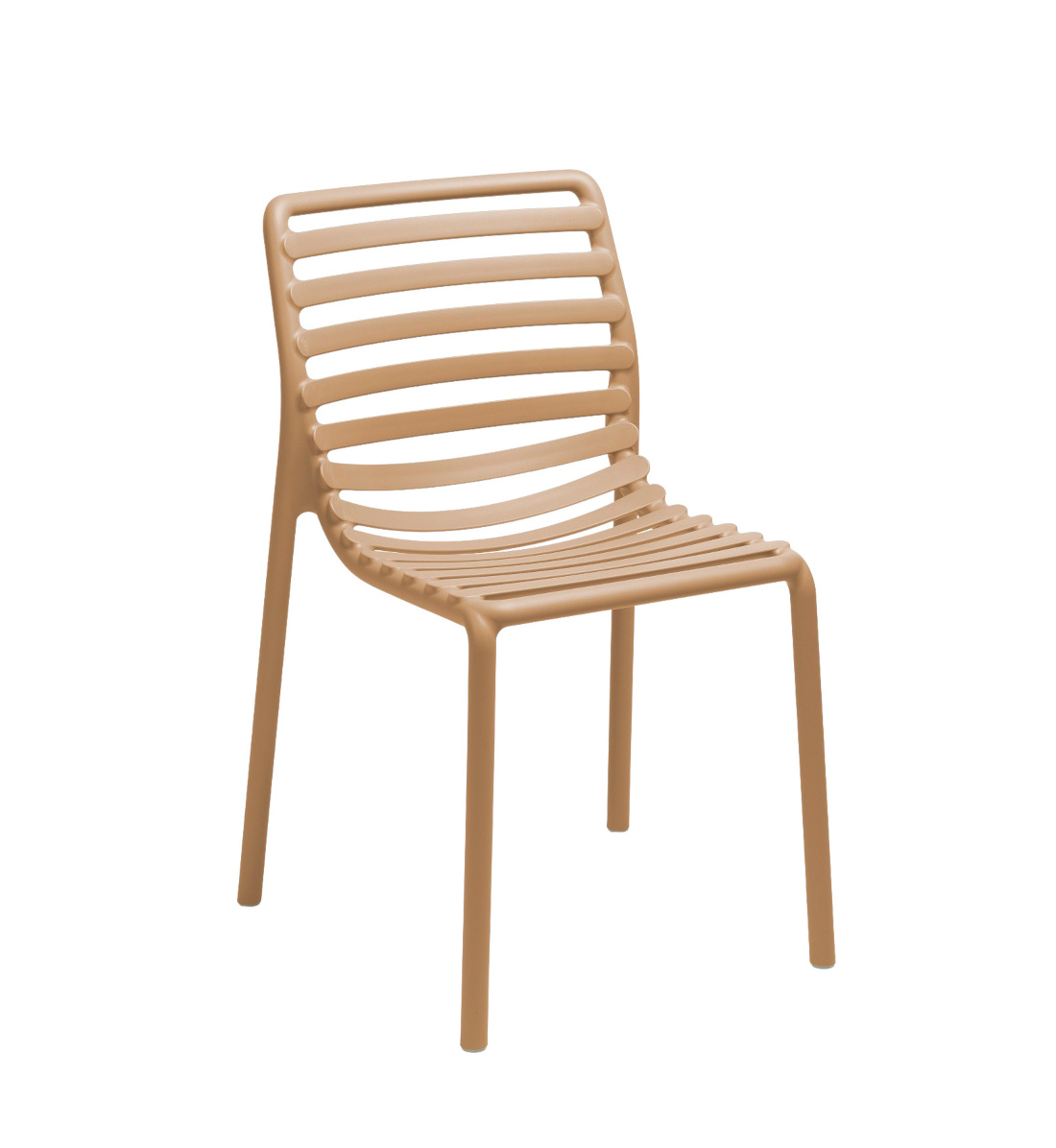 Nardi Doga Gartenstuhl cappuccino, Outdoor-Stuhl, wetterfest, leicht, langlebig, modernes italienisches Design