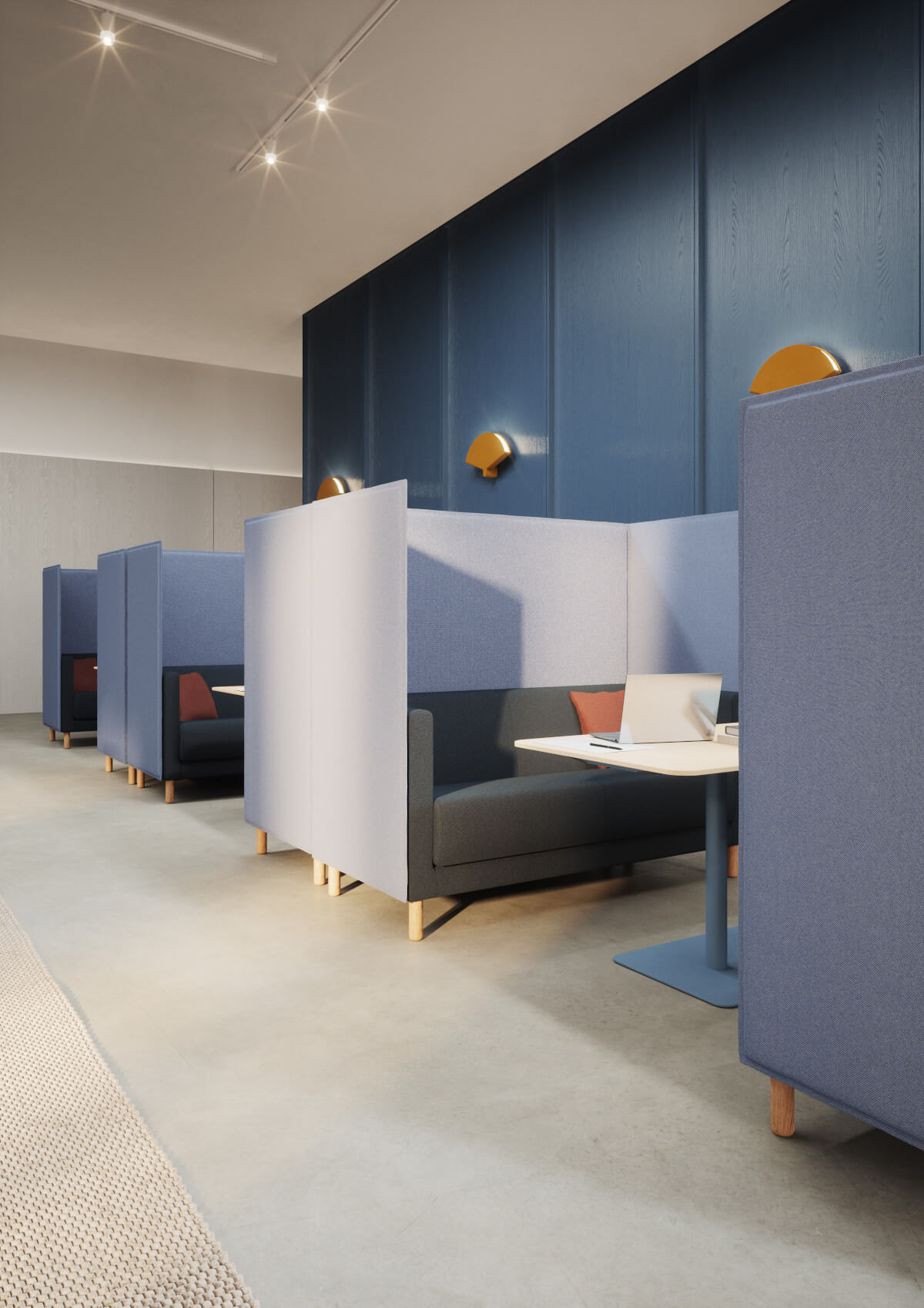 Profim Vancouver Lite Highback 2-Sitzer Sofa mit hoher Lehne für Lounge und Büro