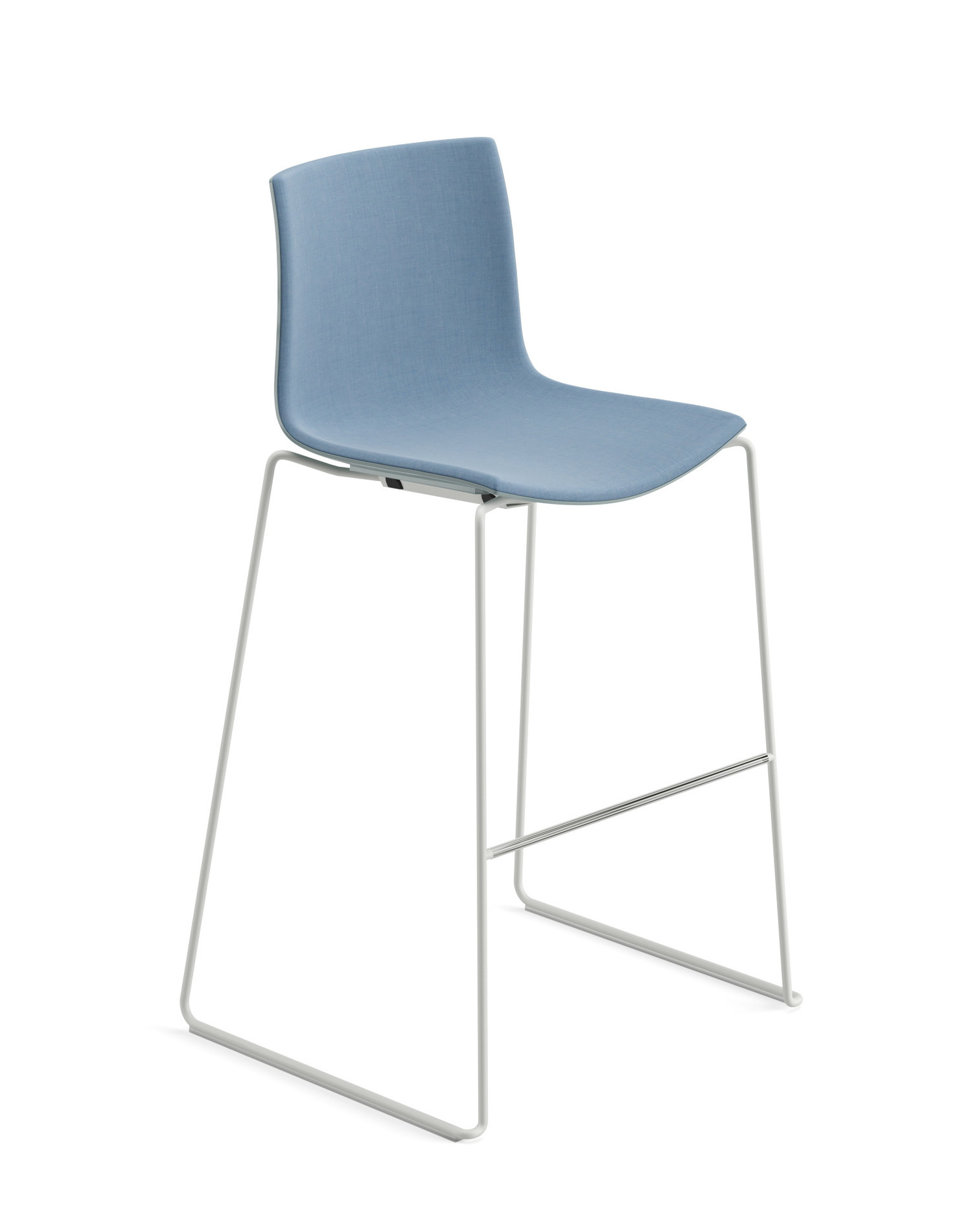 Catifa 46 Barhocker, höhe 76 cm, kunststoff, vorne bezogen #0478