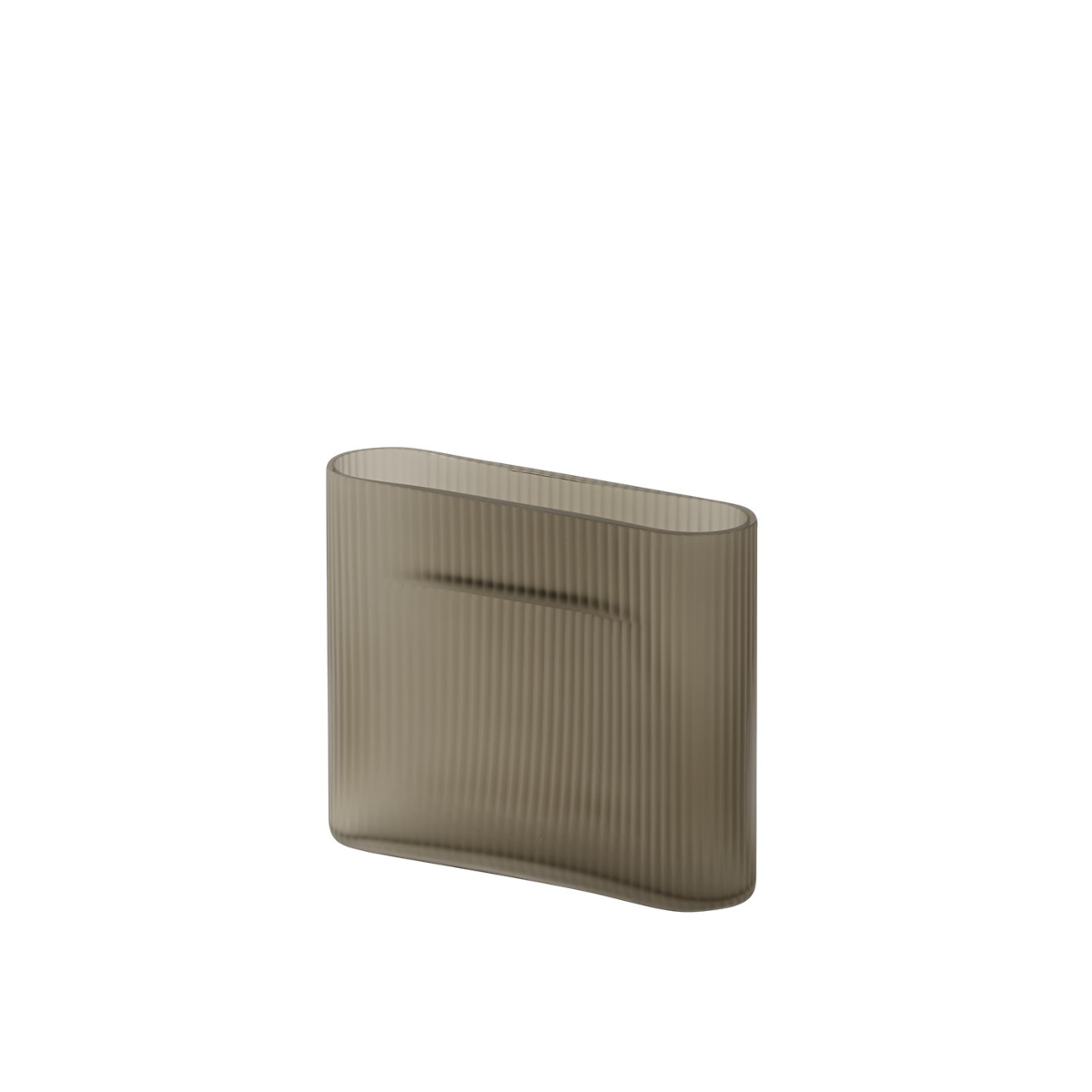 Ridge Vase, höhe 16,5 cm, taupe