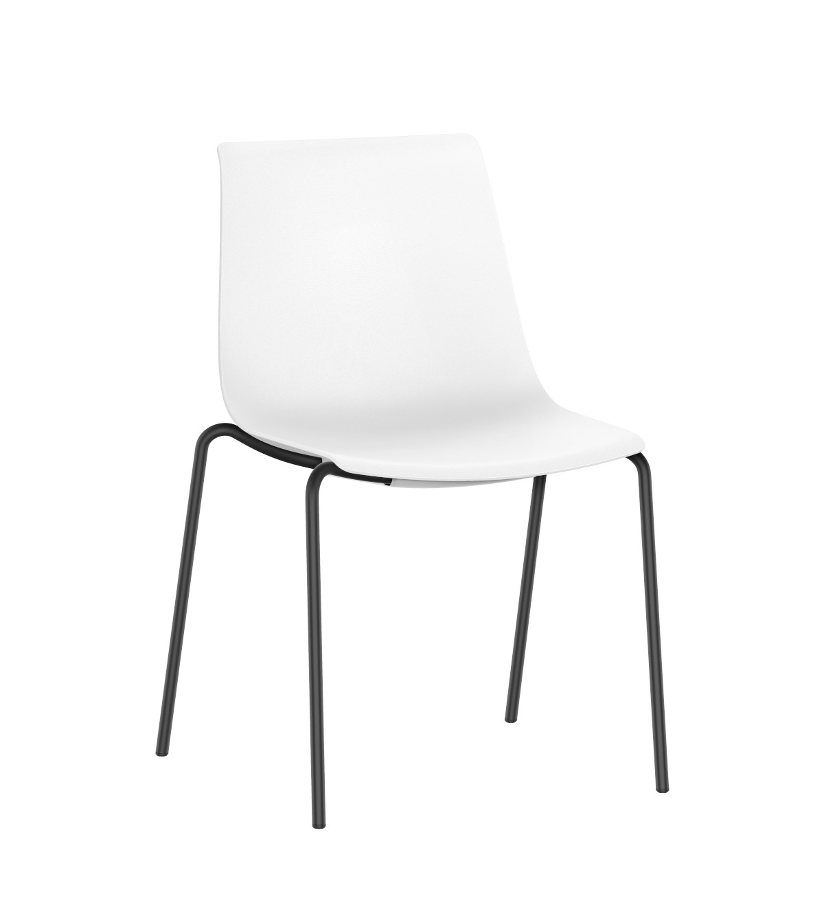 SHUFFLEis1 SU111 Besucherstuhl von Interstuhl mit ergonomischer Rückenlehne, bequemem Sitz und modernem Look