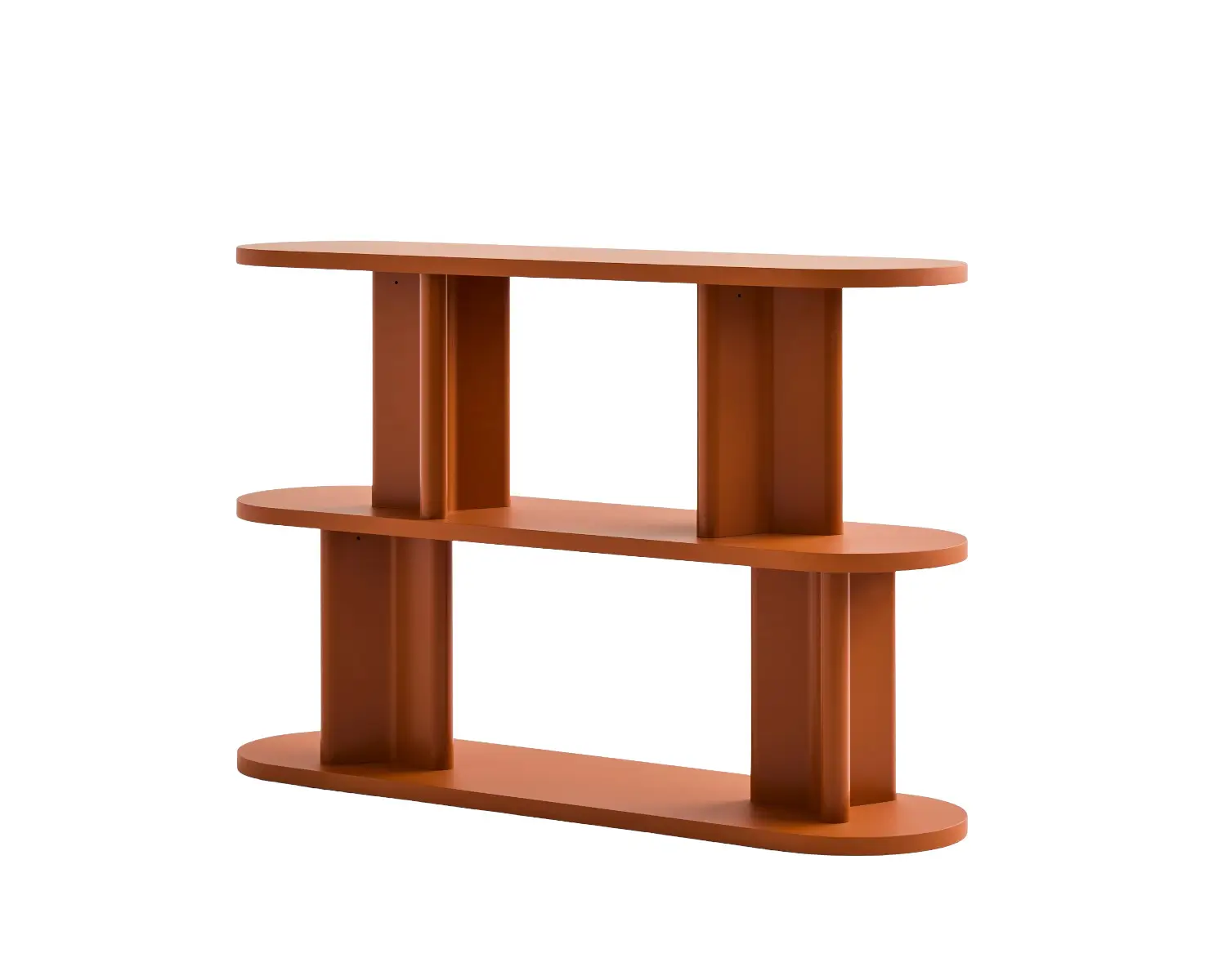 Noti Cactus Regal 120 x 32 cm in Orange als freistehendes Design-Regal