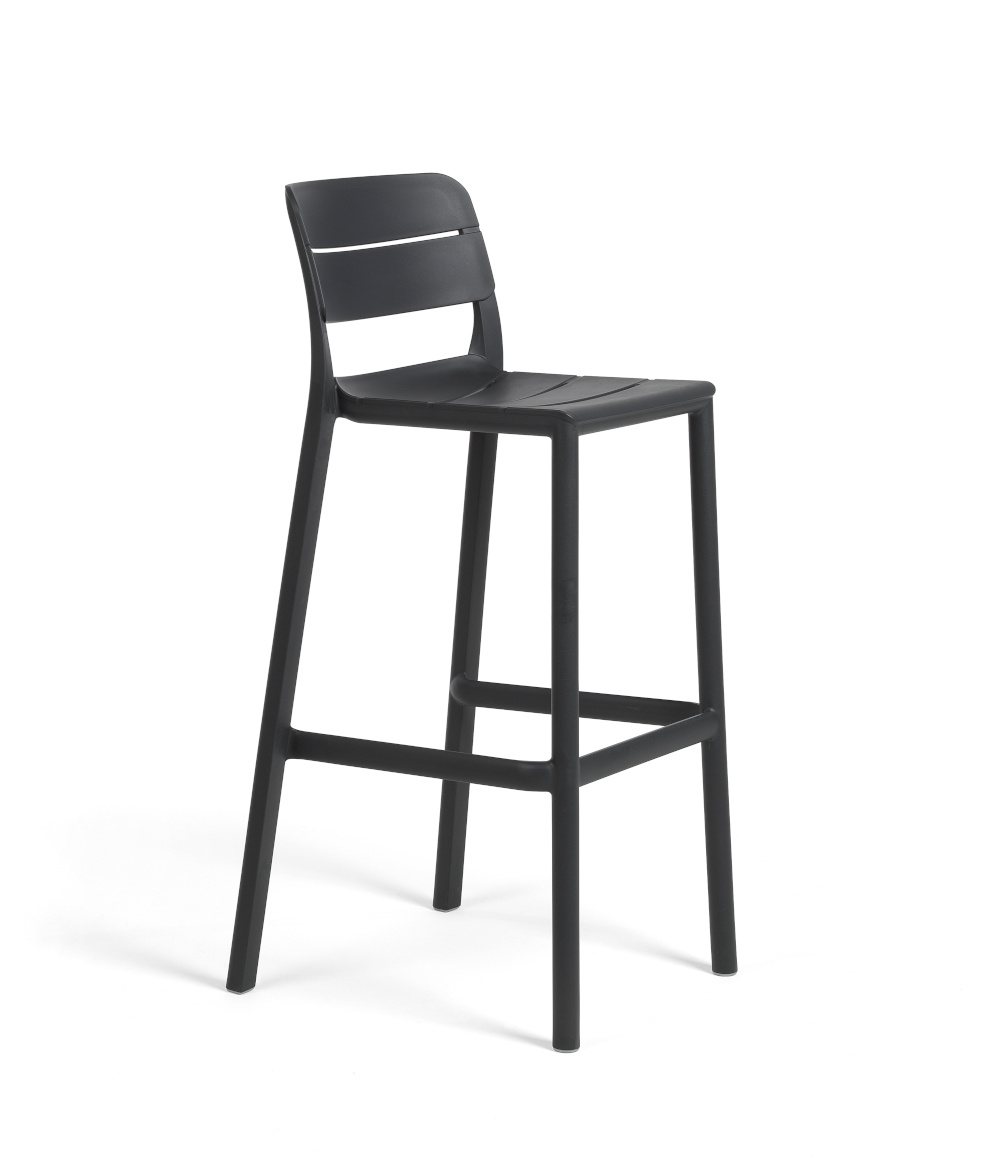 Nardi Cassia Barhocker 76 cm, italenisches Design, anthrazit, ergonomisch, langlebig, funktional