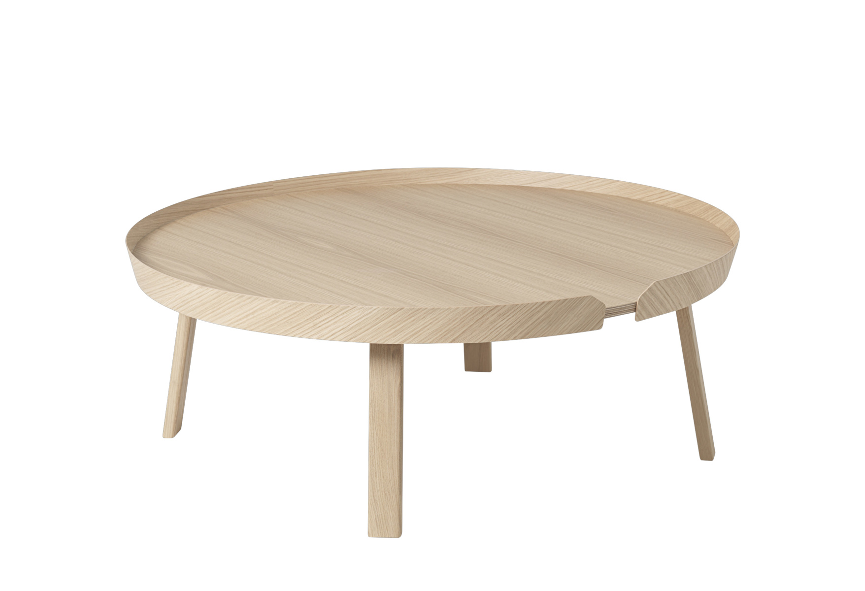 Muuto Around Couchtisch Ø 95 cm in Eiche natur – skandinavisches Design für moderne Wohnzimmer